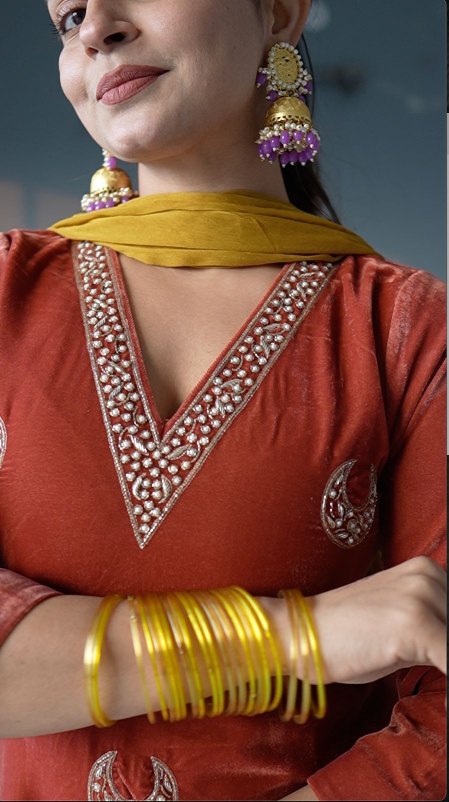 Image of Chandni Velvet Set