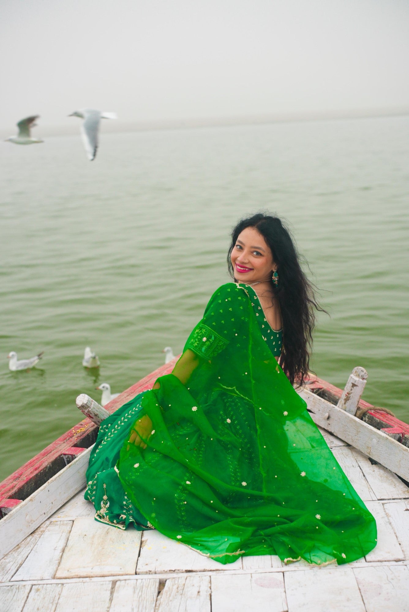 Image of Vanika Green Lehenga