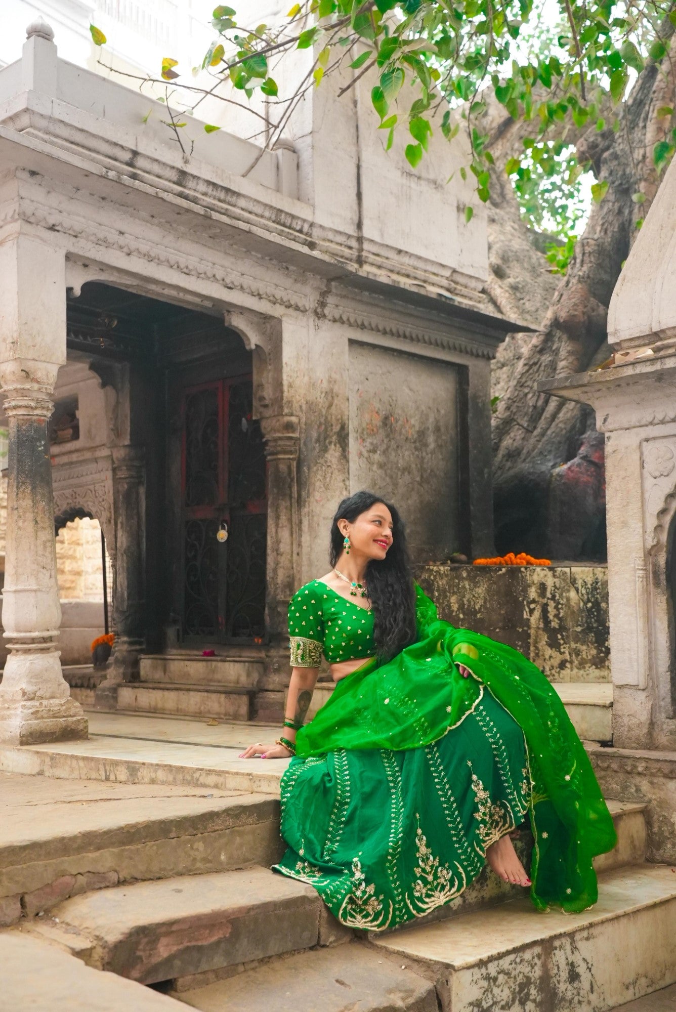 Image of Vanika Green Lehenga
