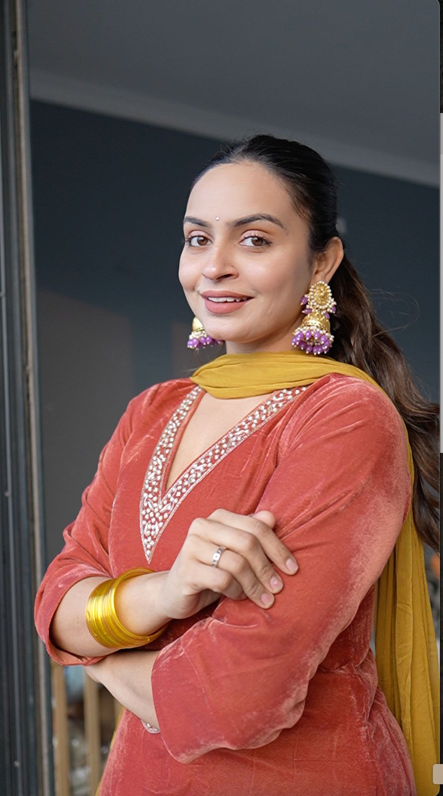 Image of Chandni Velvet Set