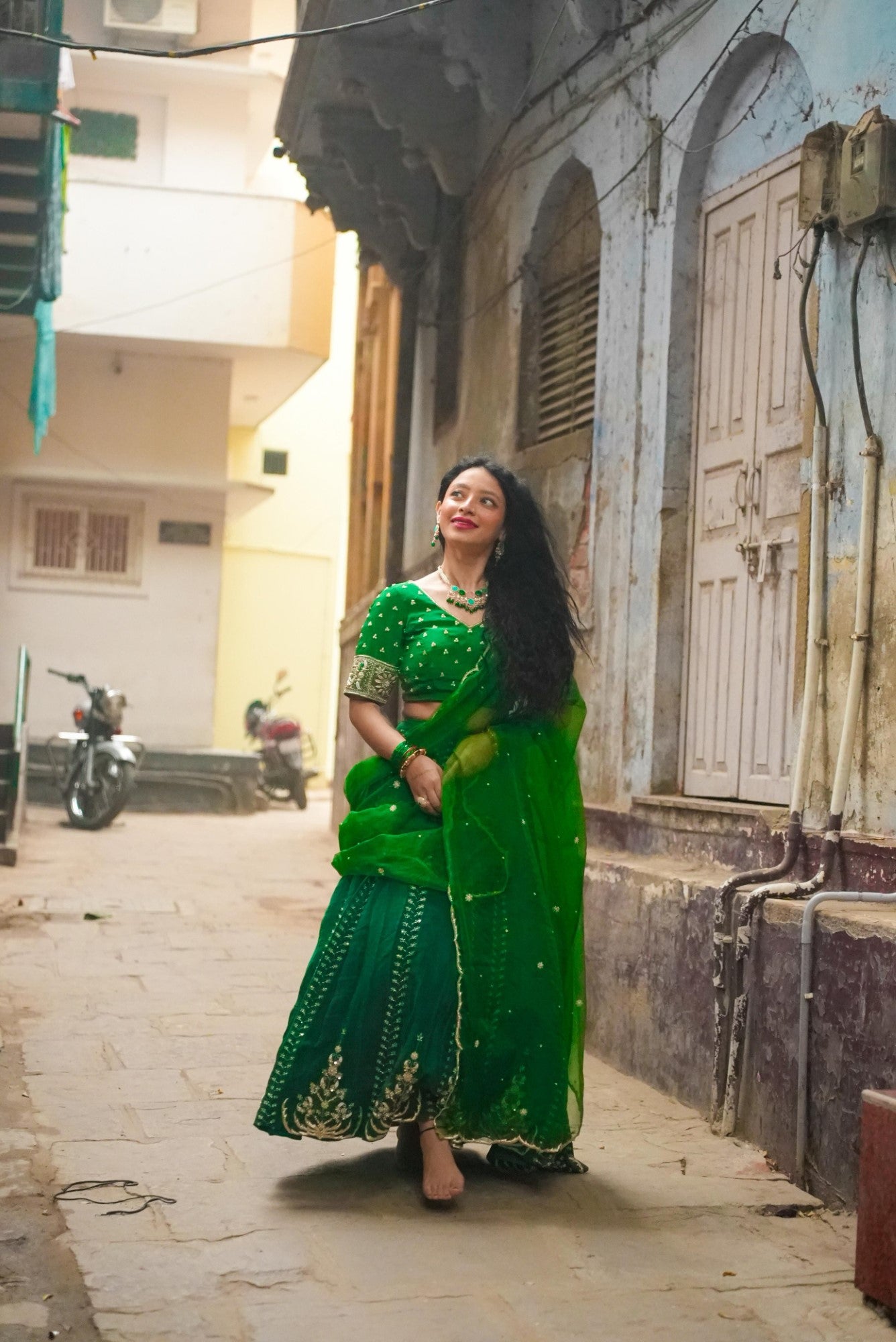 Image of Vanika Green Lehenga