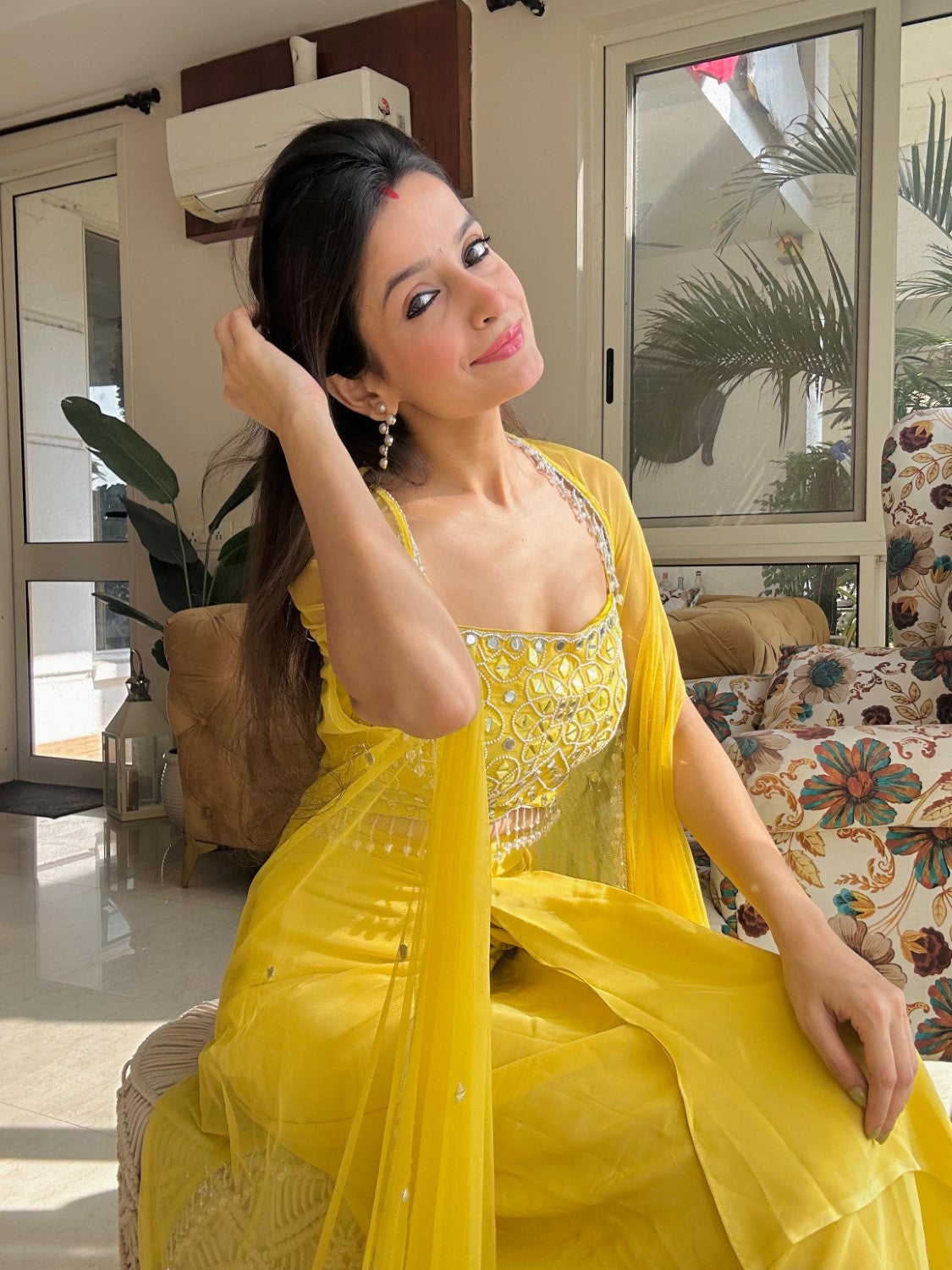 Image of Yellow Dhoti set