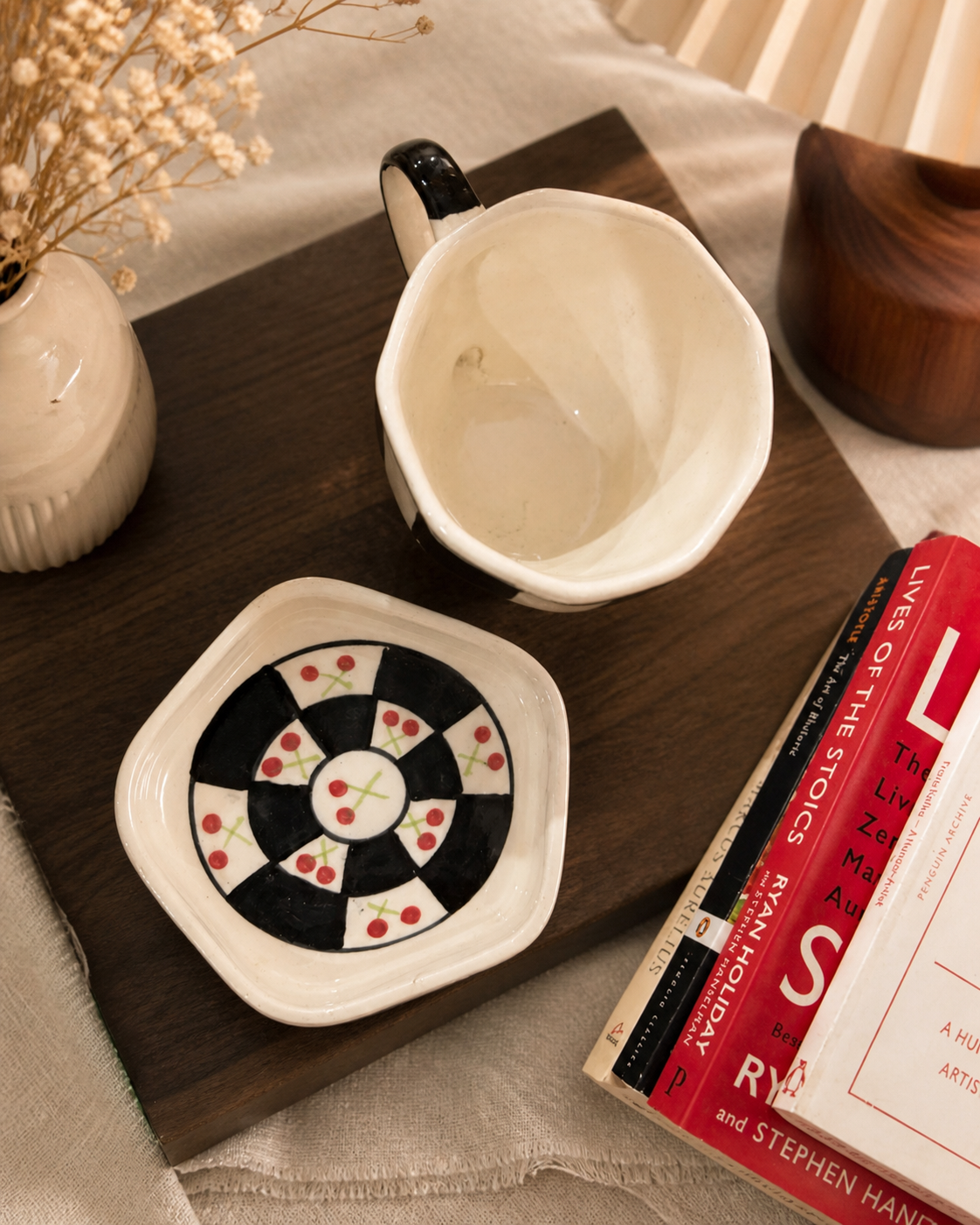Image of Cherry Check Charm Mug