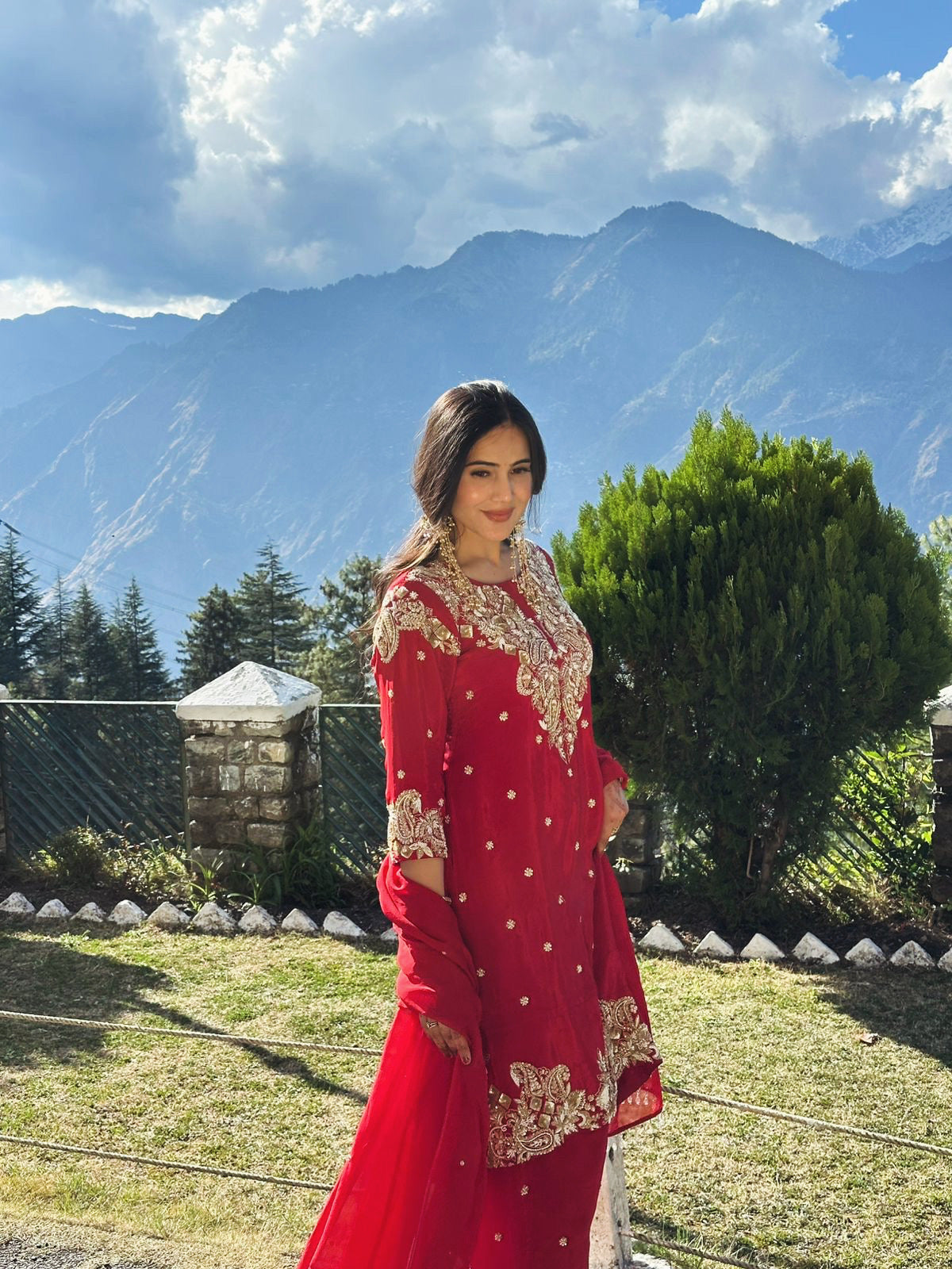Image of Meher Crimson Kurta Set