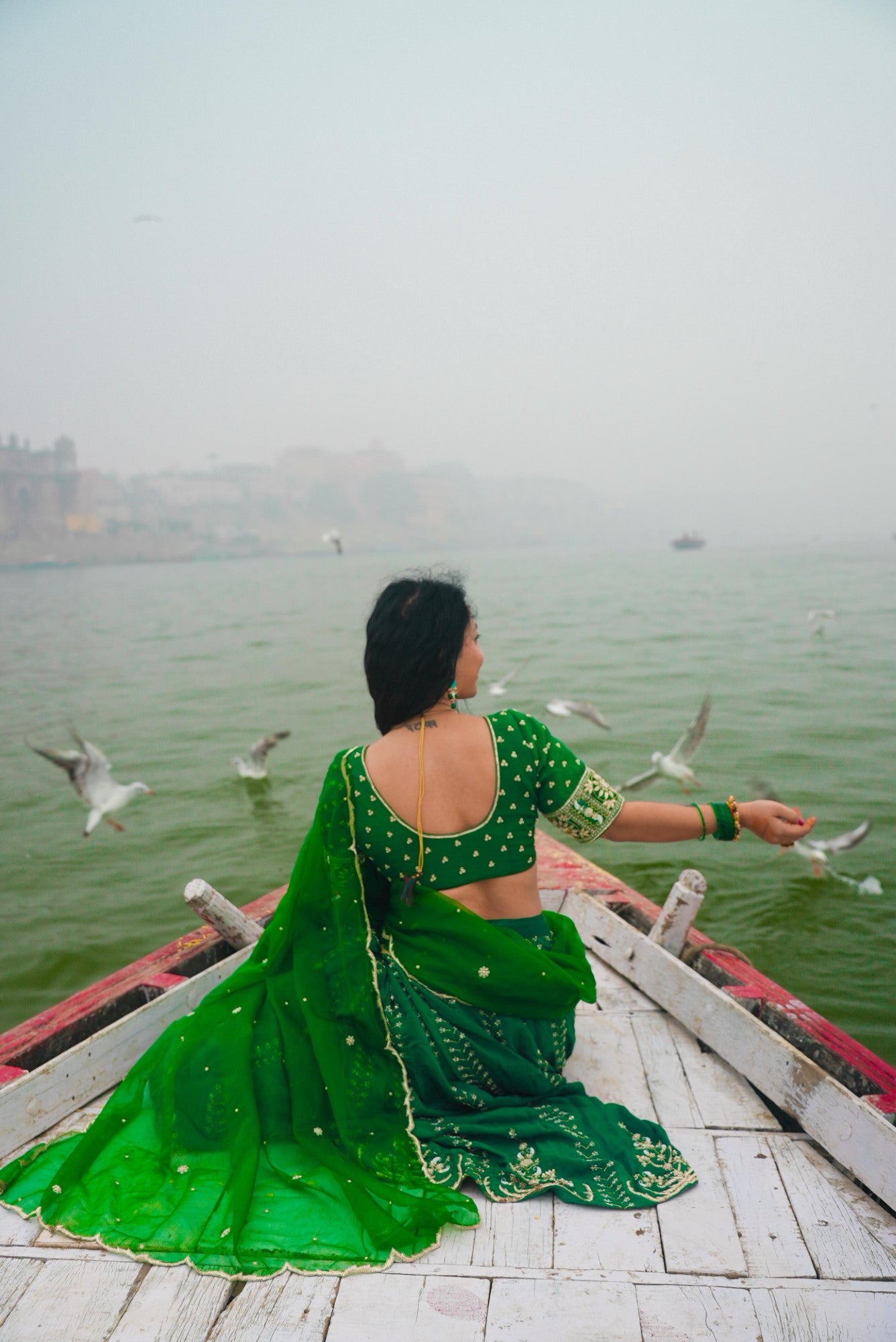 Image of Vanika Green Lehenga