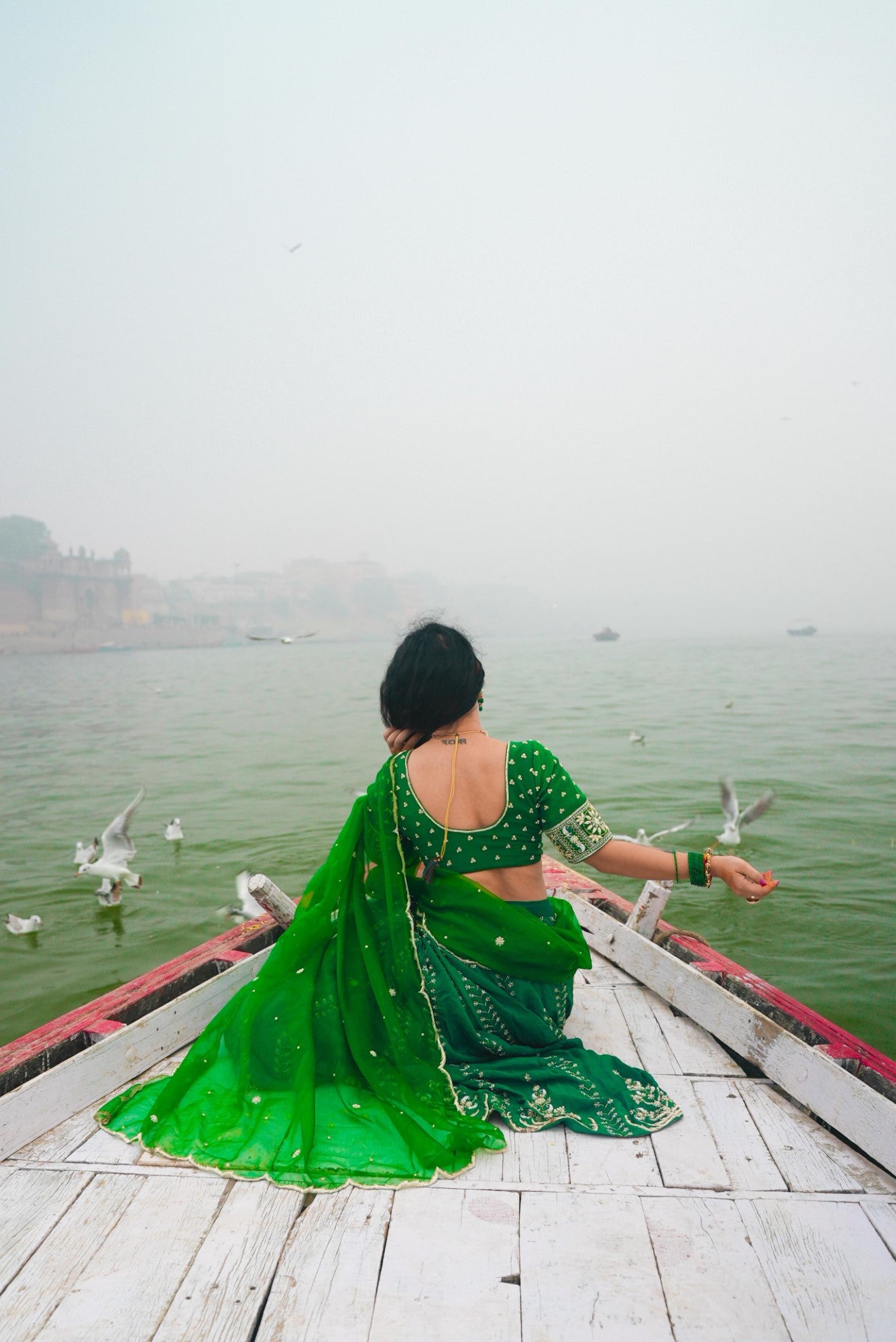 Image of Vanika Green Lehenga