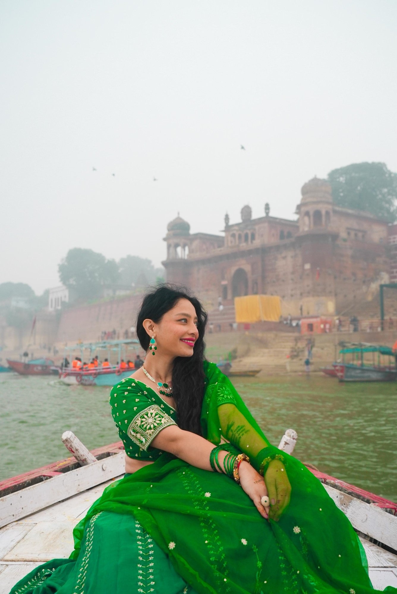 Image of Vanika Green Lehenga