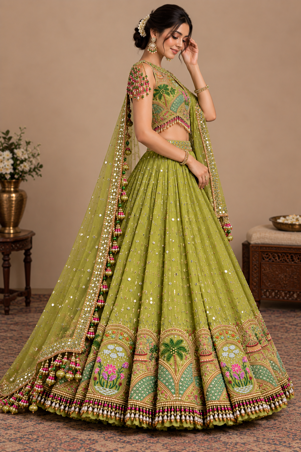 Image of Zahira Mirror Lehenga