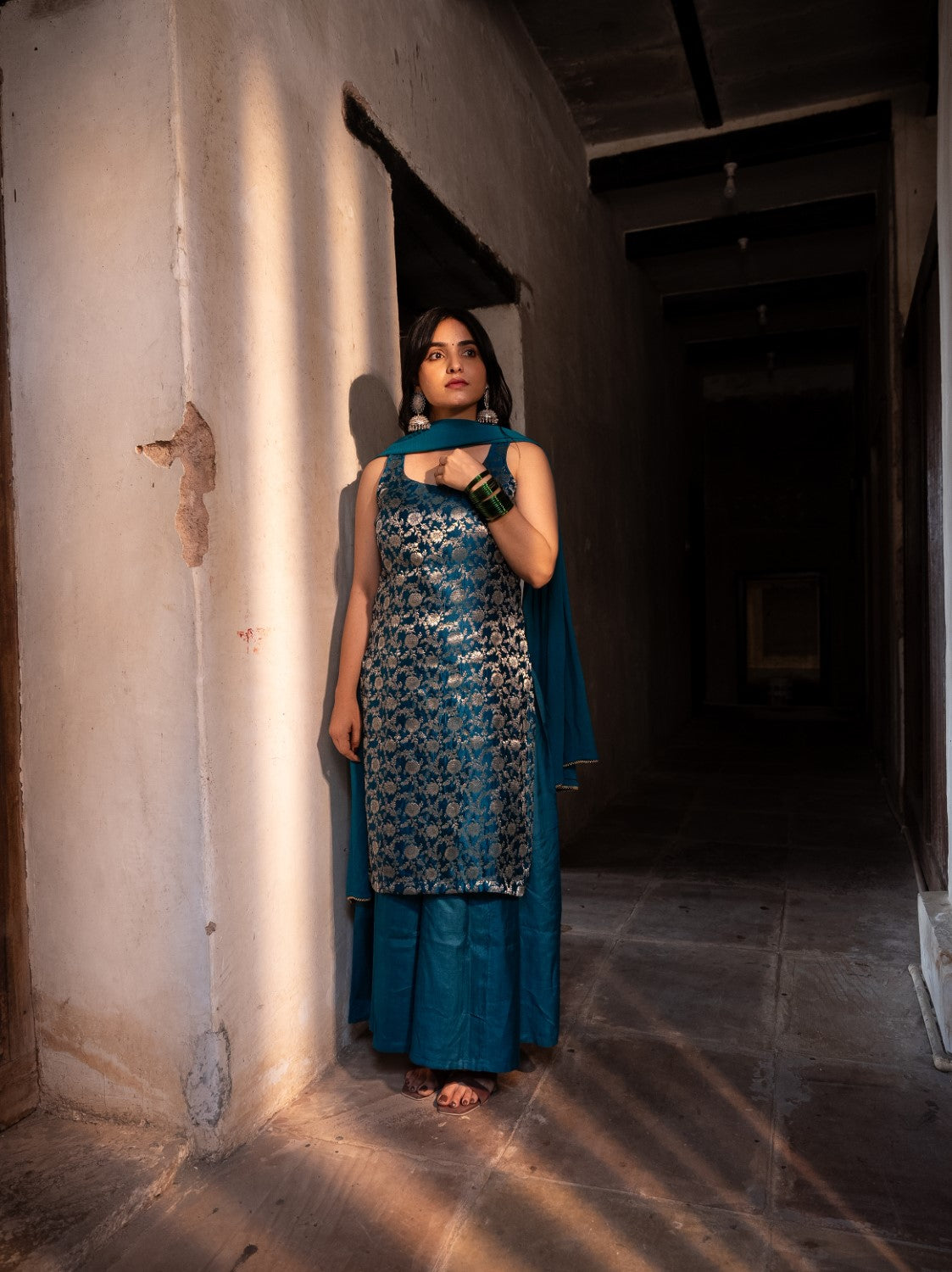 Image of Kriti Chanderi Set