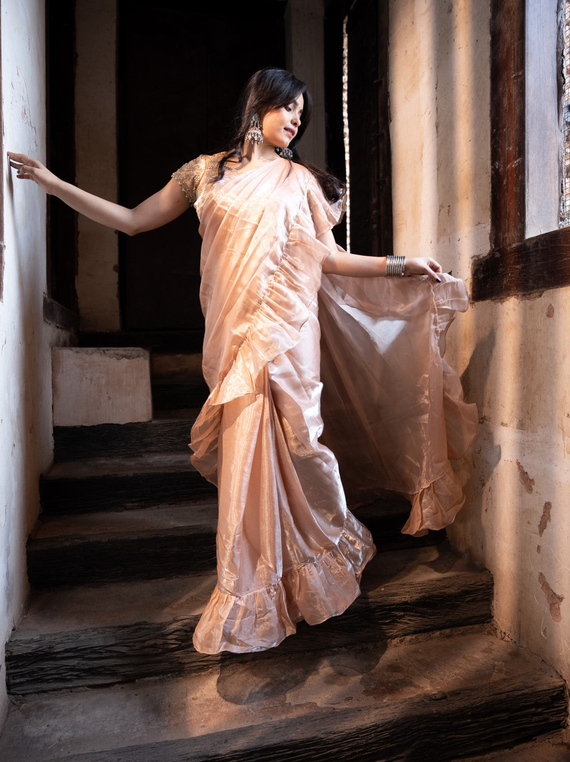 Image of Sidhi Ruffle Saree