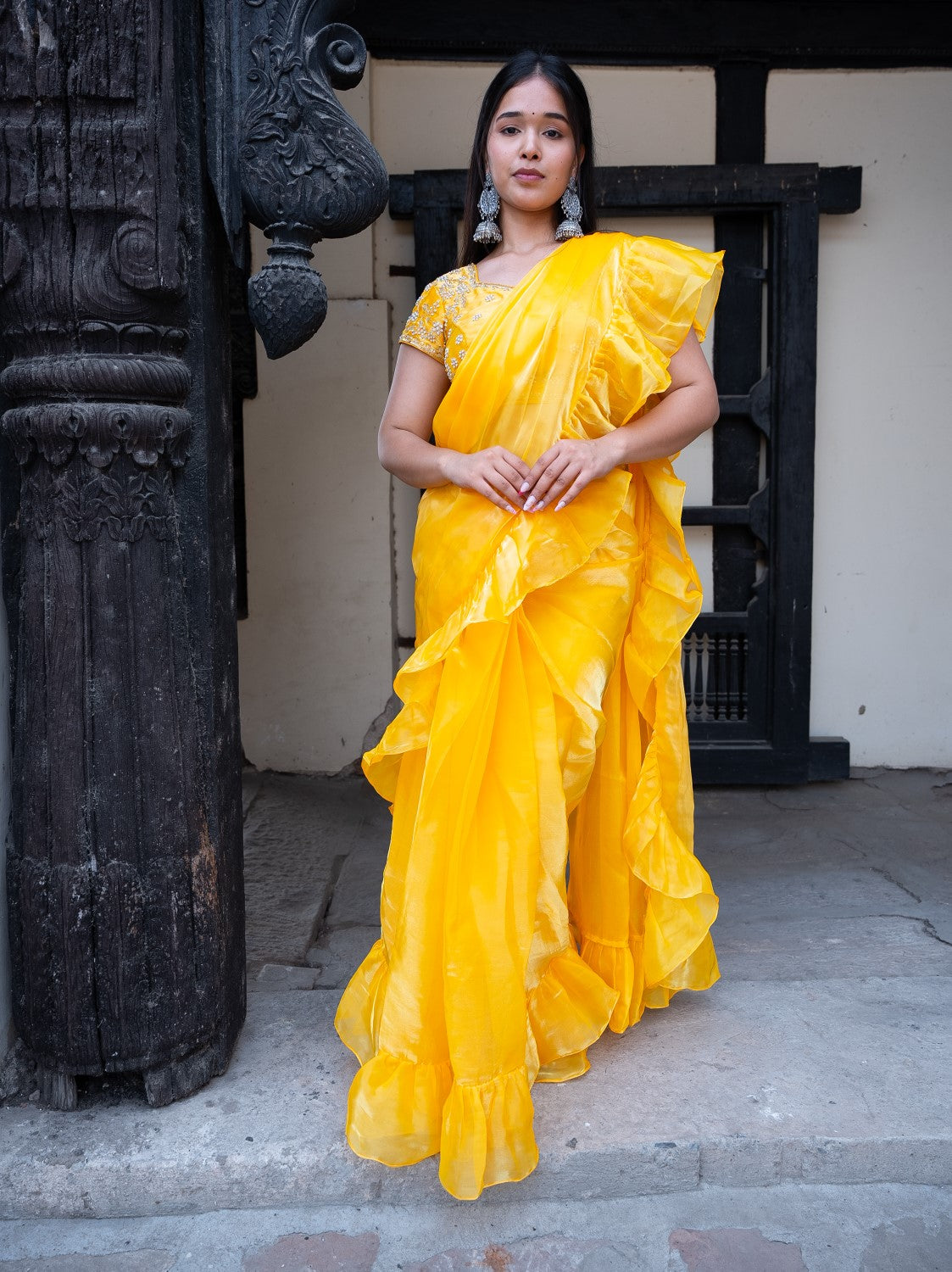 Image of Ridhi Ruffle Saree