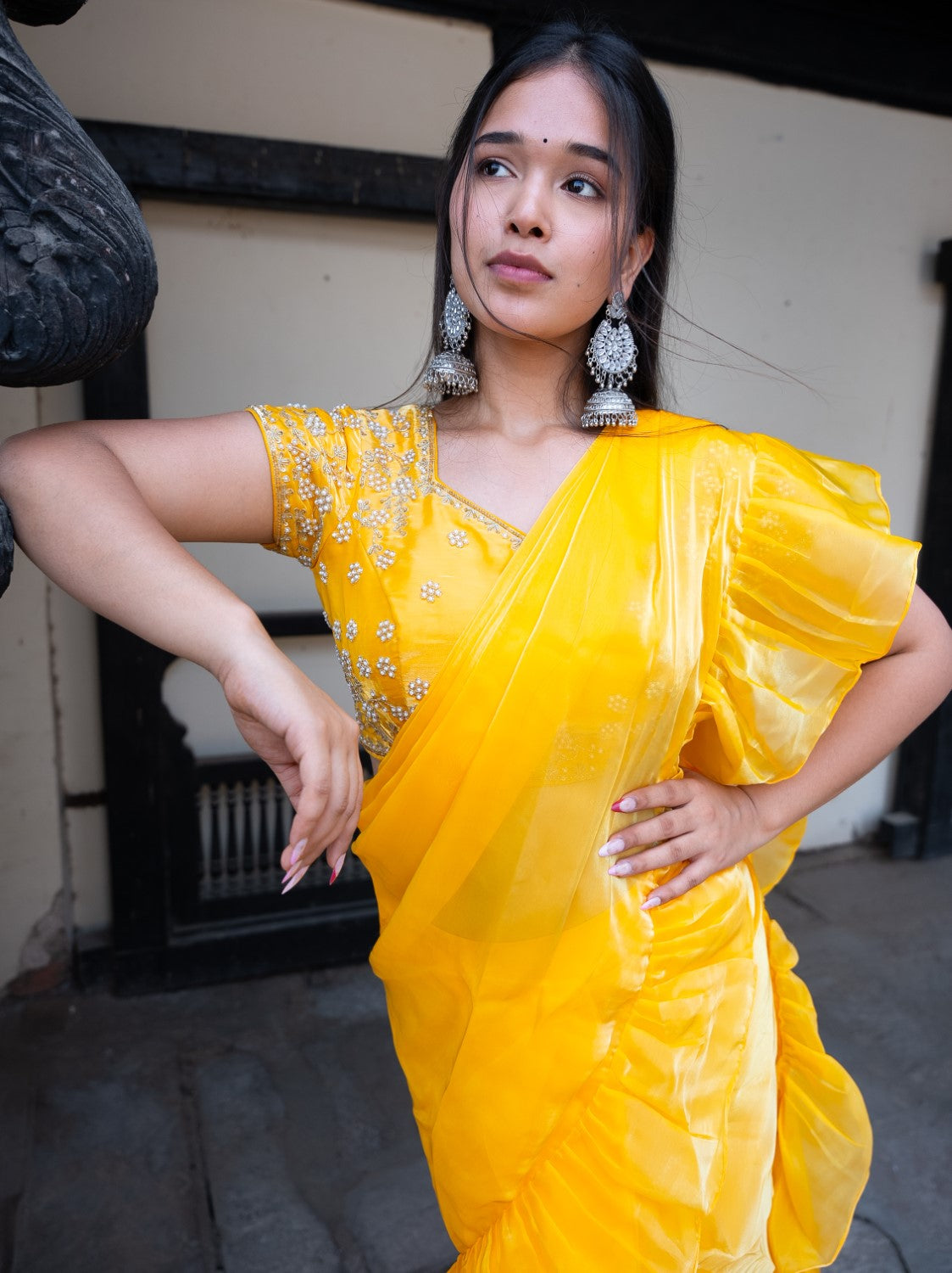 Image of Ridhi Ruffle Saree