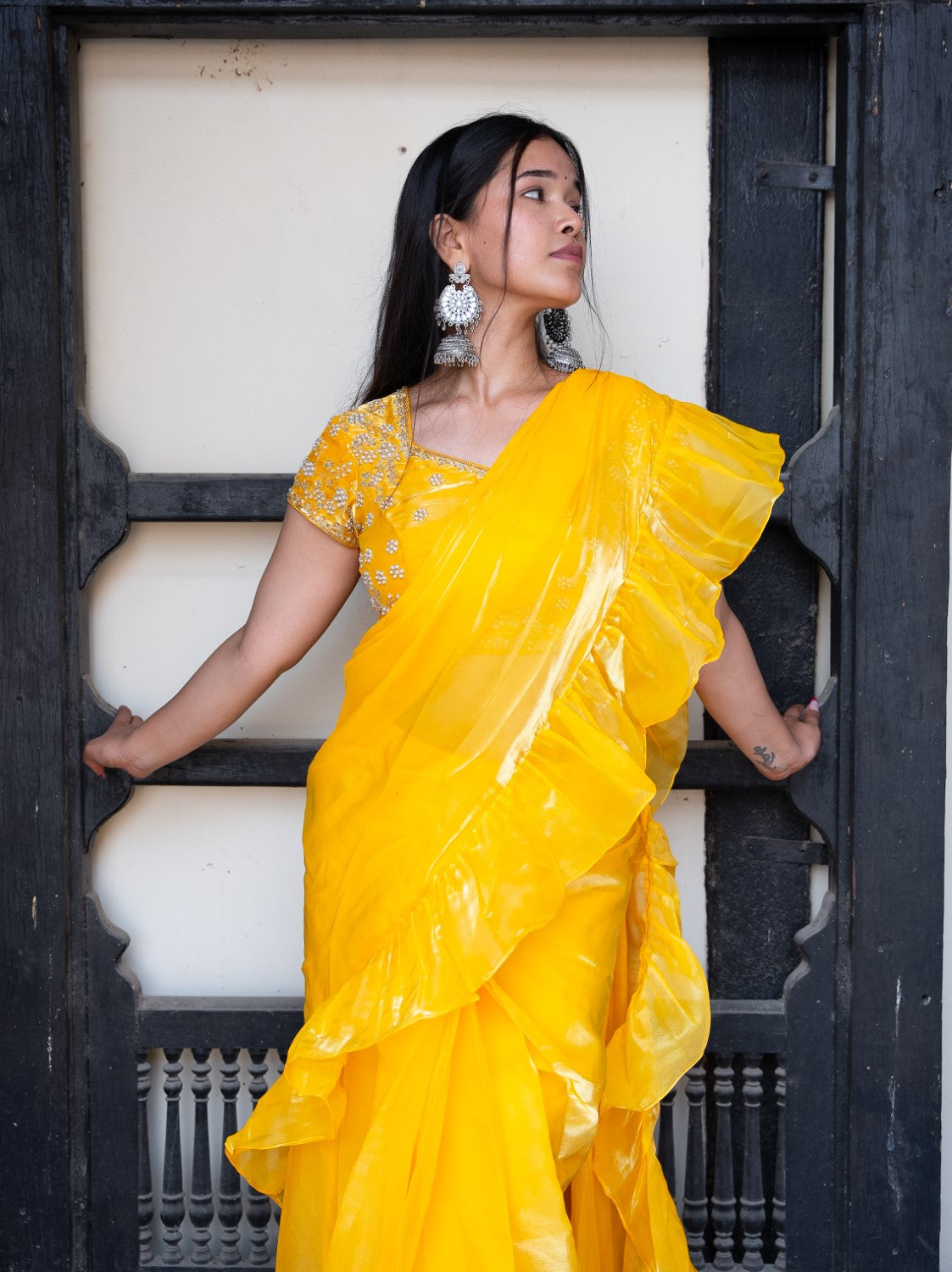 Image of Ridhi Ruffle Saree