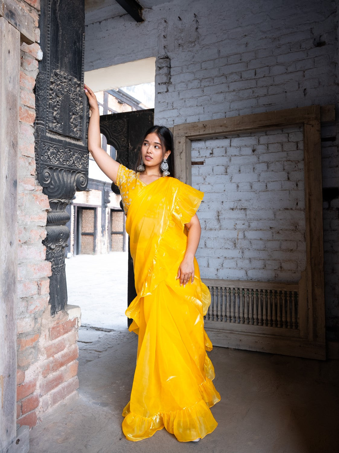 Image of Ridhi Ruffle Saree