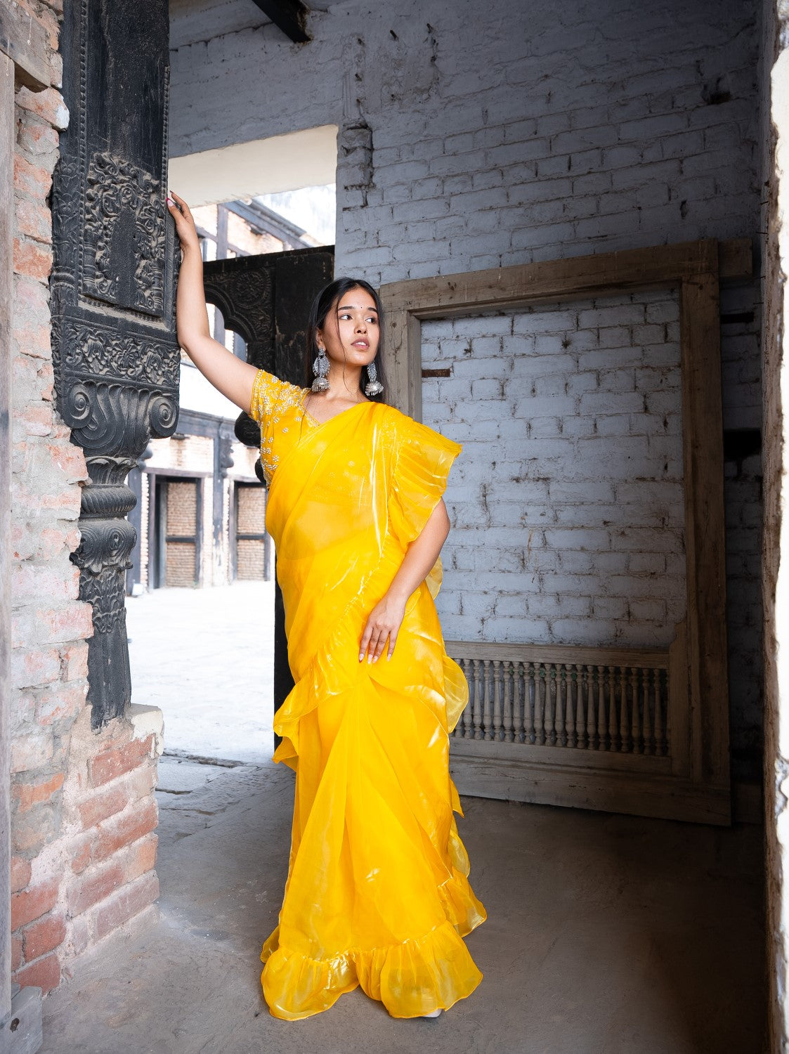 Image of Ridhi Ruffle Saree
