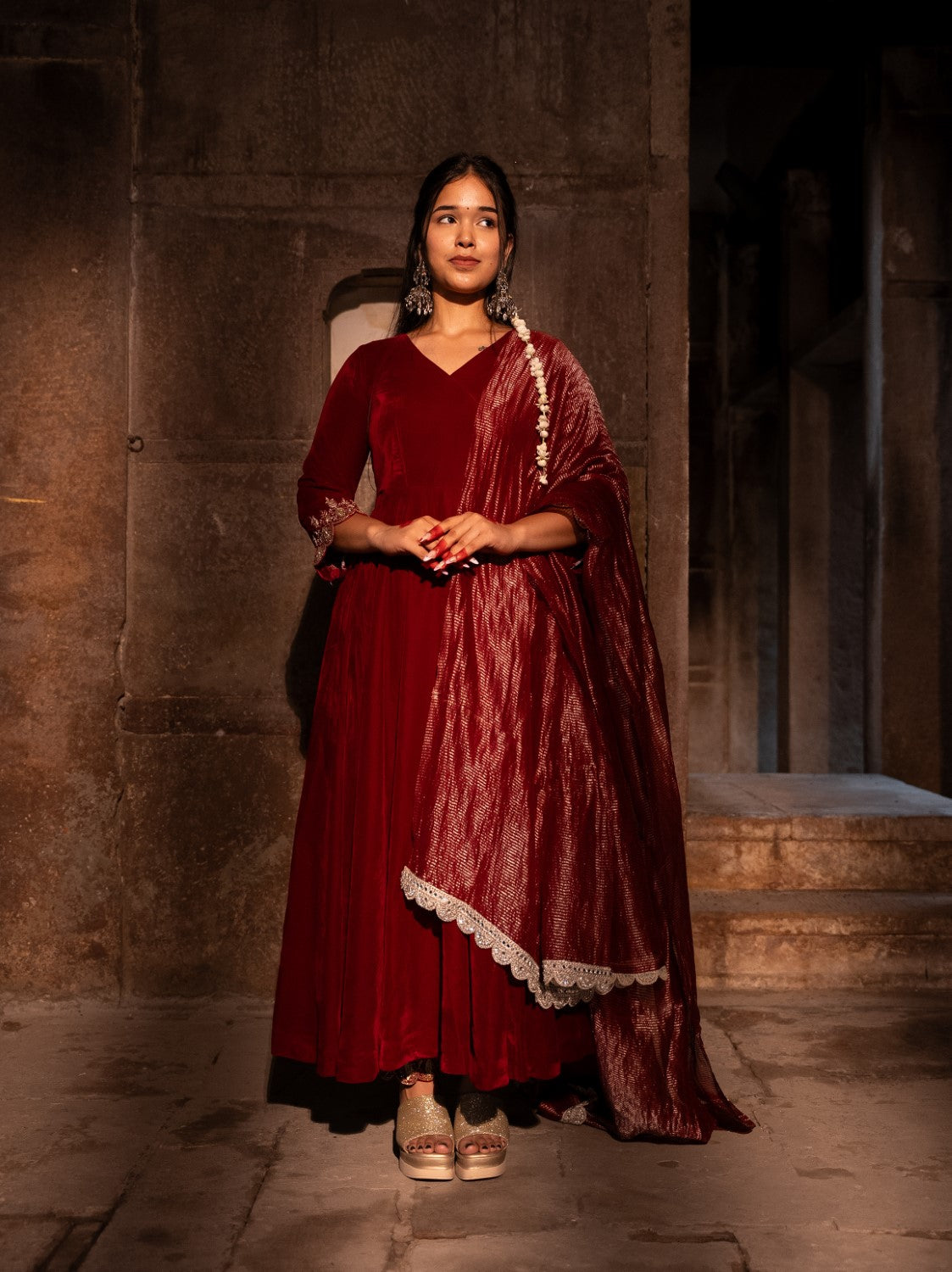 Image of Zarqa Velvet Anarkali