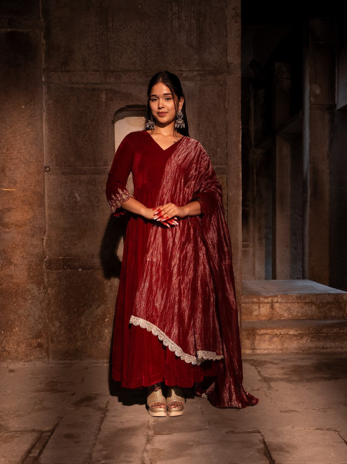 Image of Zarqa Velvet Anarkali