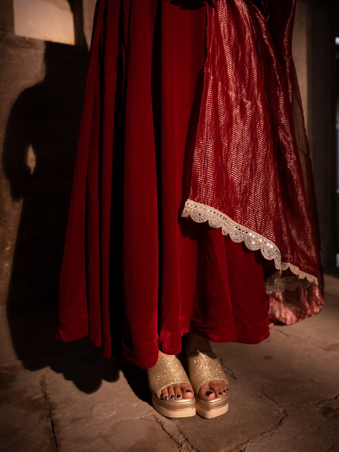 Image of Zarqa Velvet Anarkali