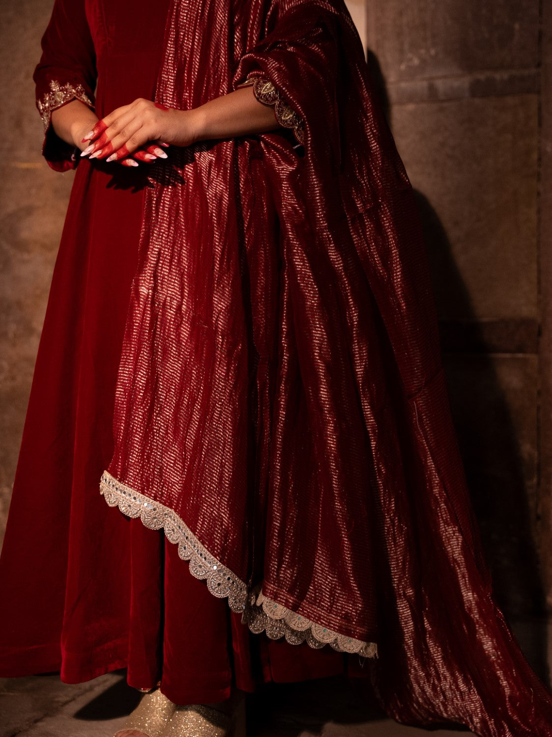 Image of Zarqa Velvet Anarkali