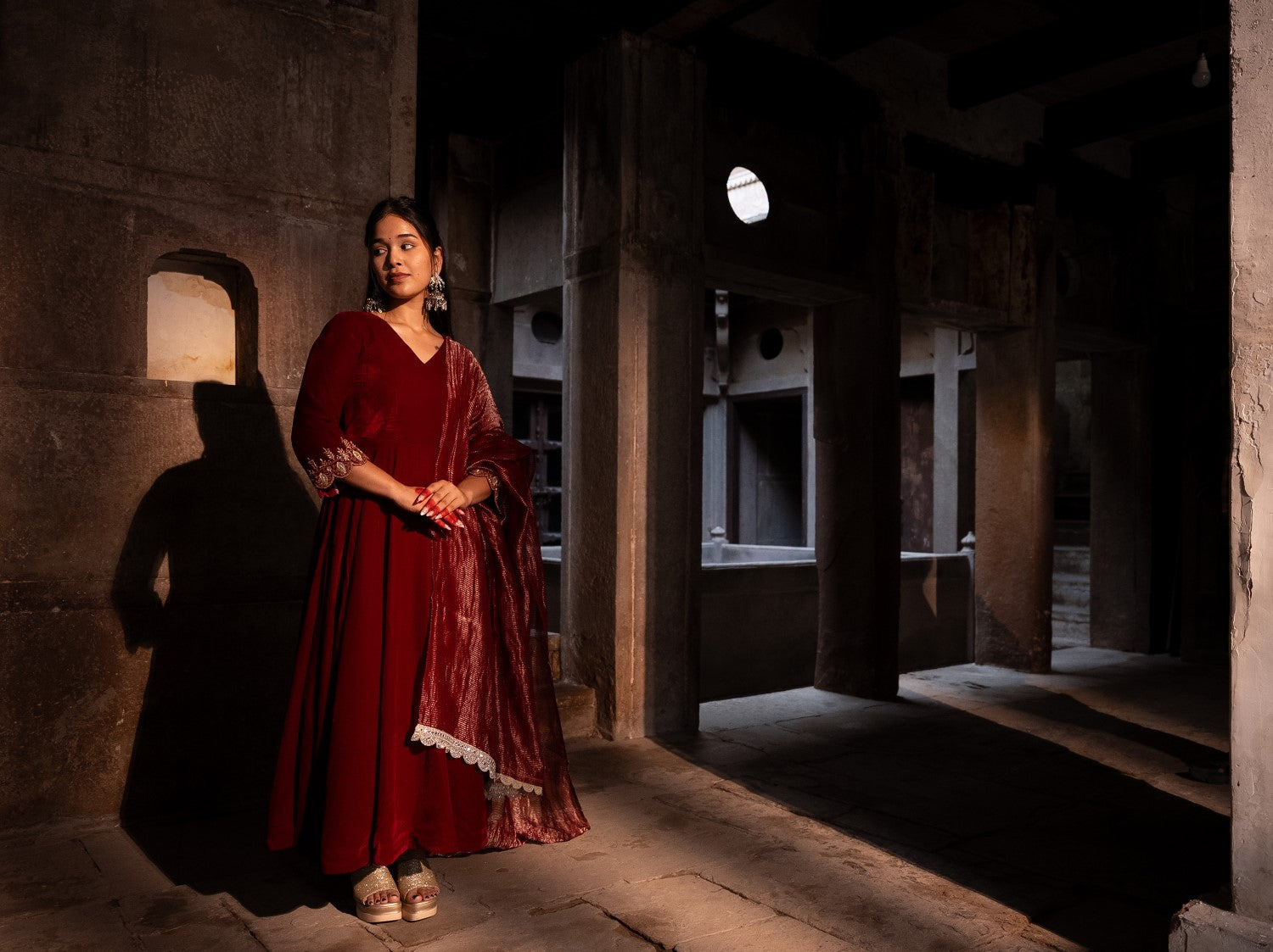 Image of Zarqa Velvet Anarkali