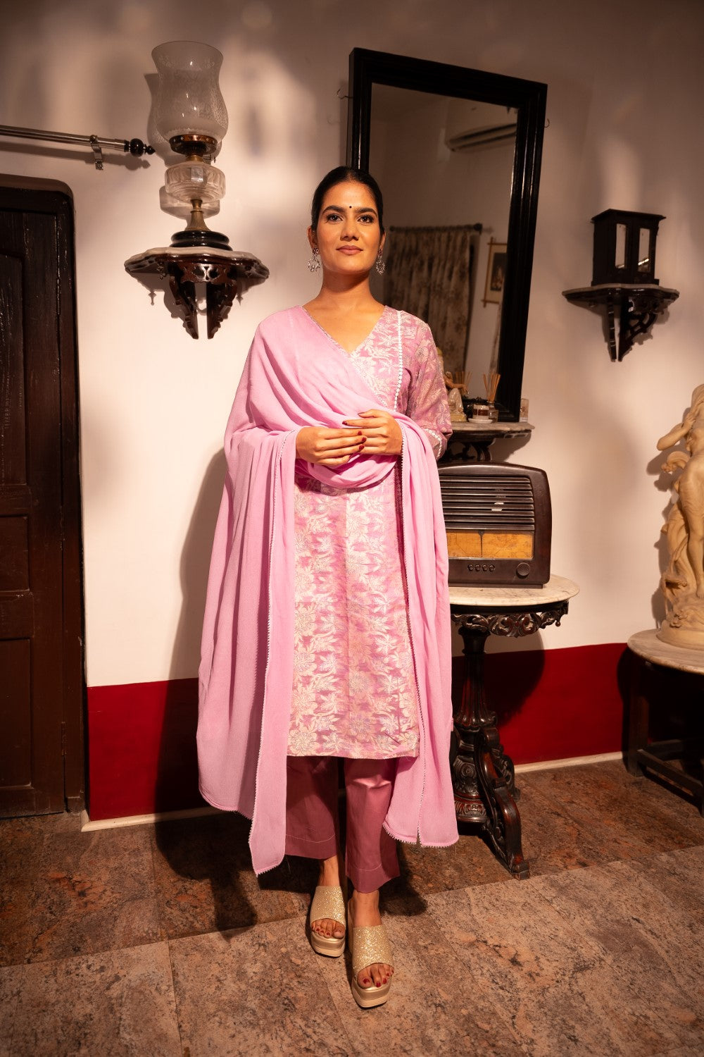 Image of Durvi Chanderi Set