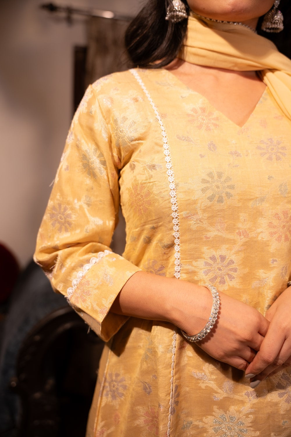 Image of Saanvi Chanderi Kurta