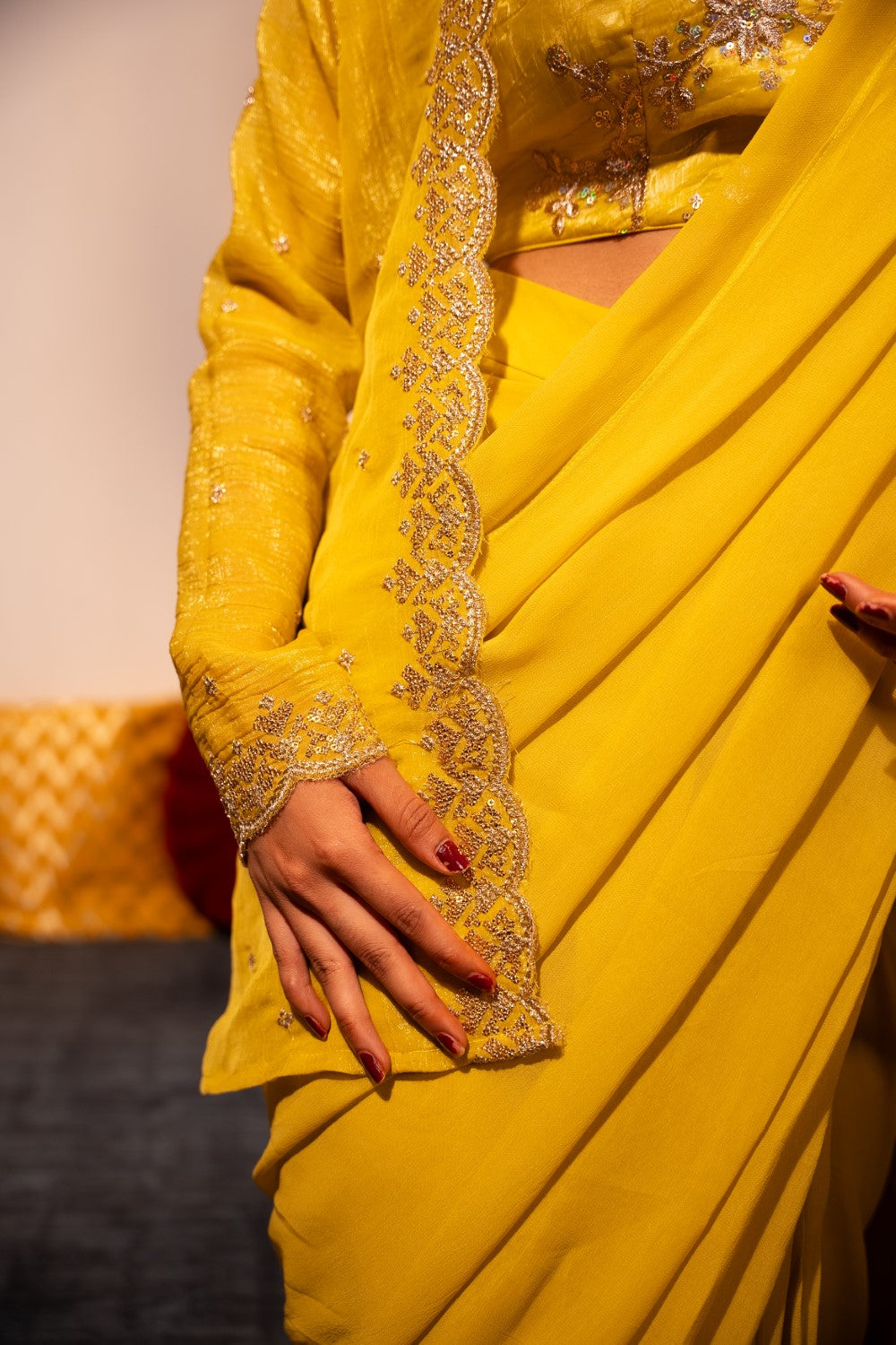 Image of Vaidehi Pre- draped Saree