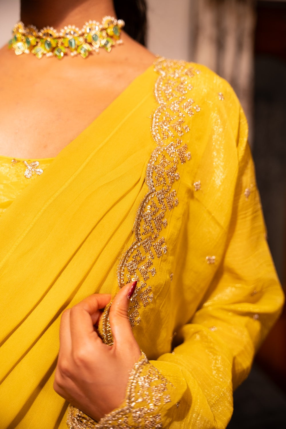 Image of Vaidehi Pre- draped Saree