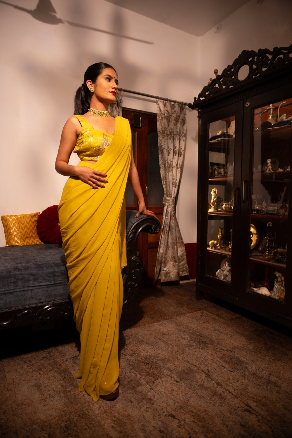 Image of Vaidehi Pre- draped Saree
