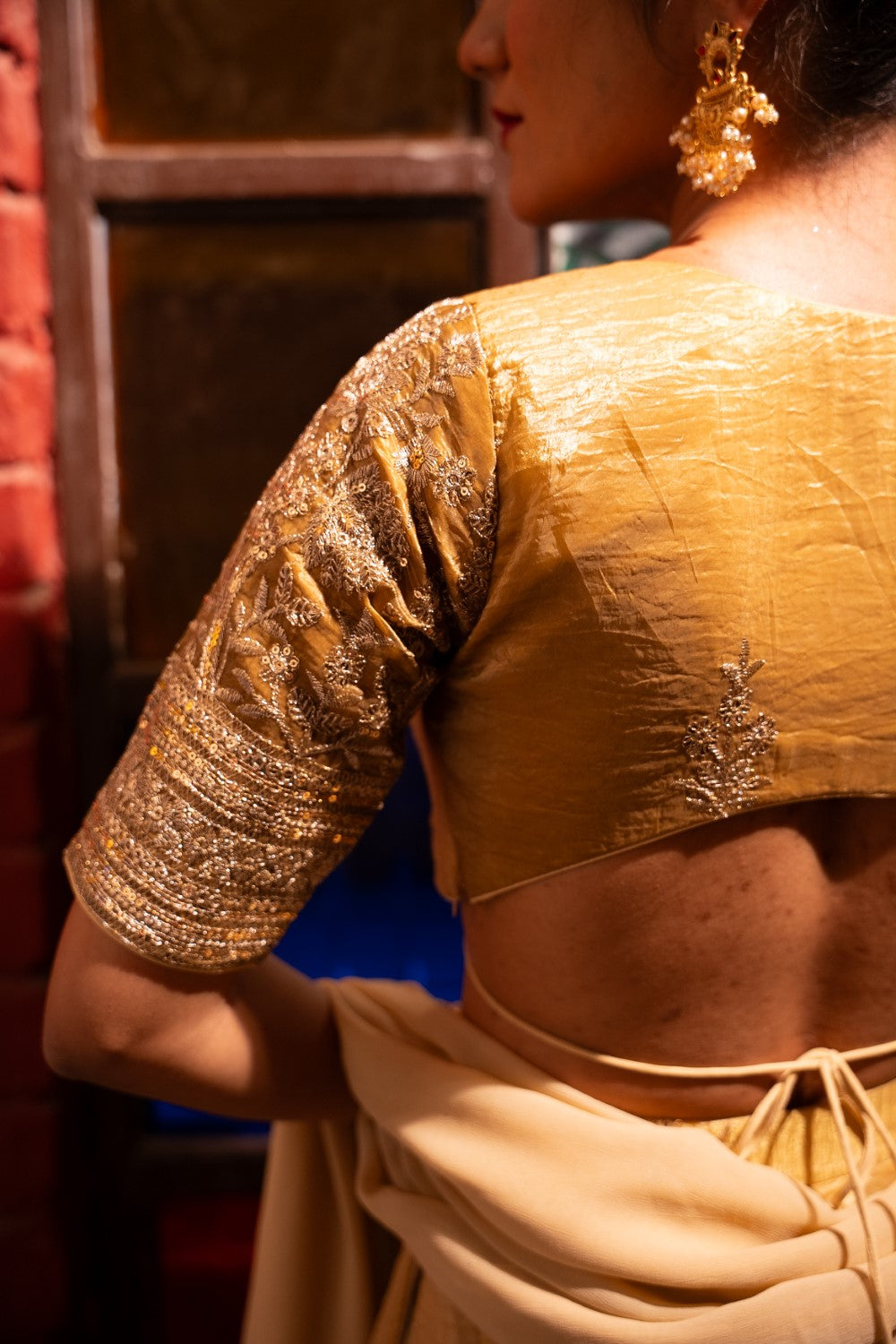 Image of Diya Golden Lehenga