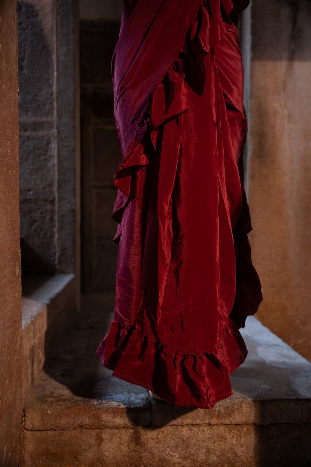 Image of Rasa Ruffle Saree