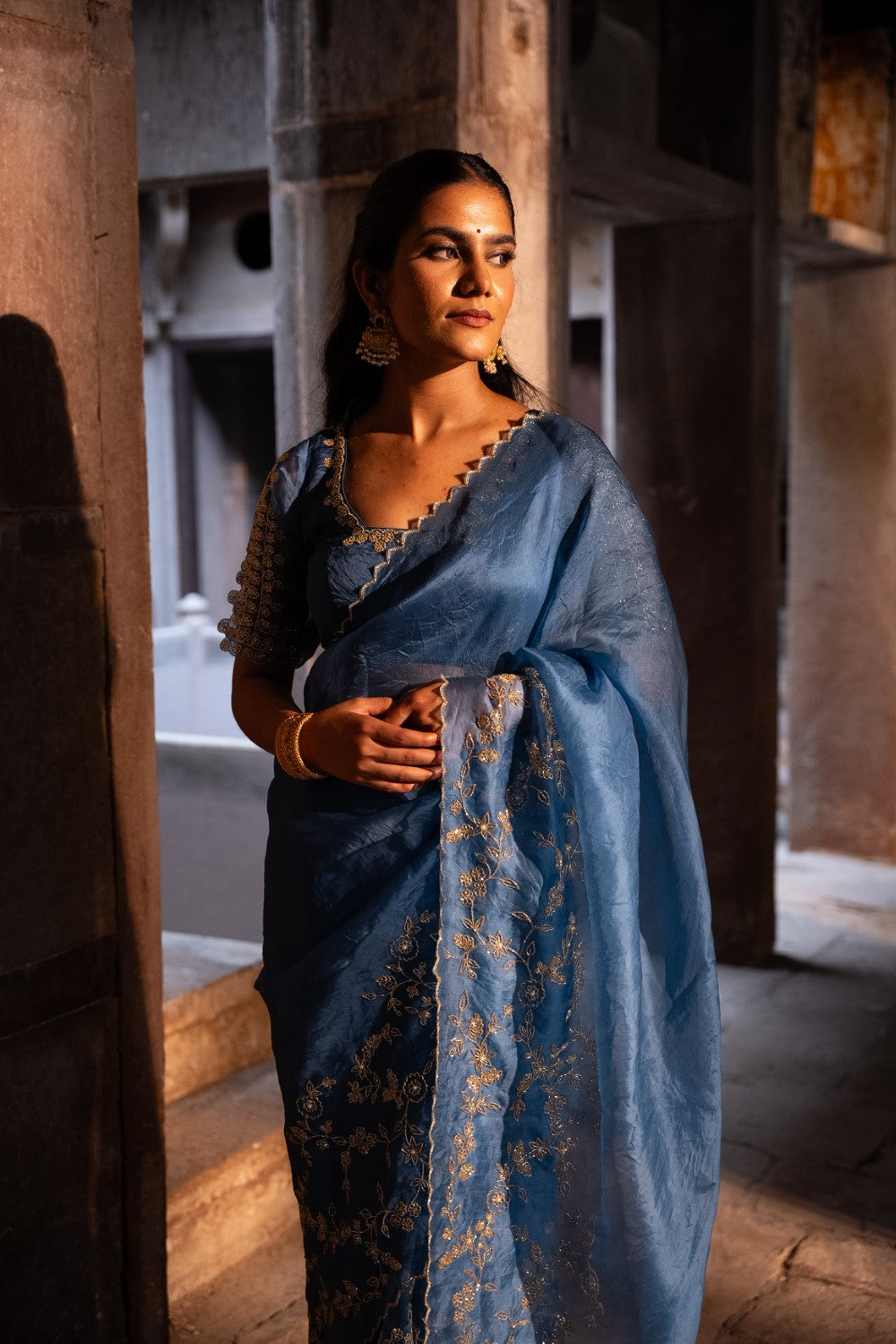 Image of Arohi Blue Saree