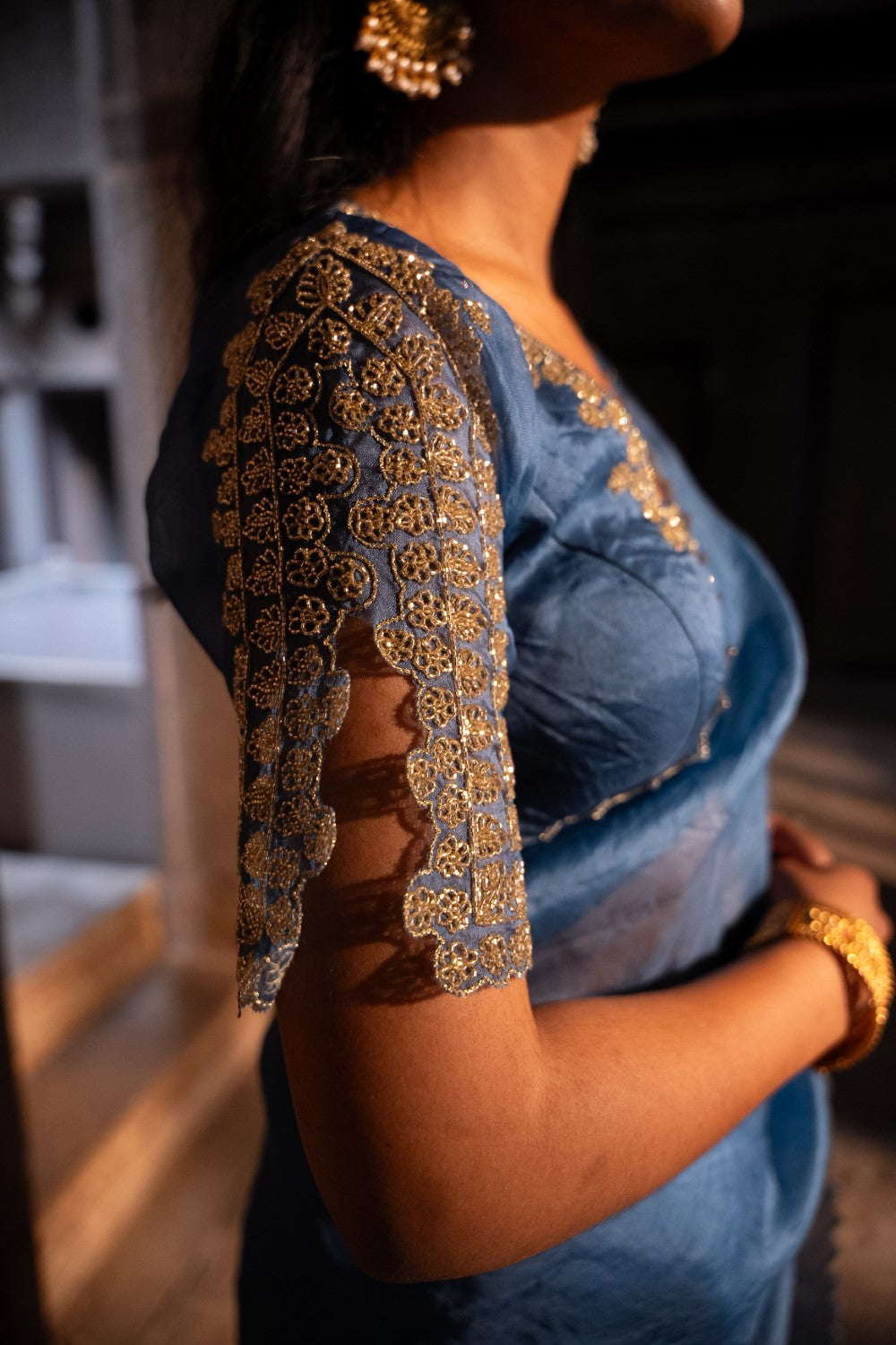 Image of Arohi Blue Saree