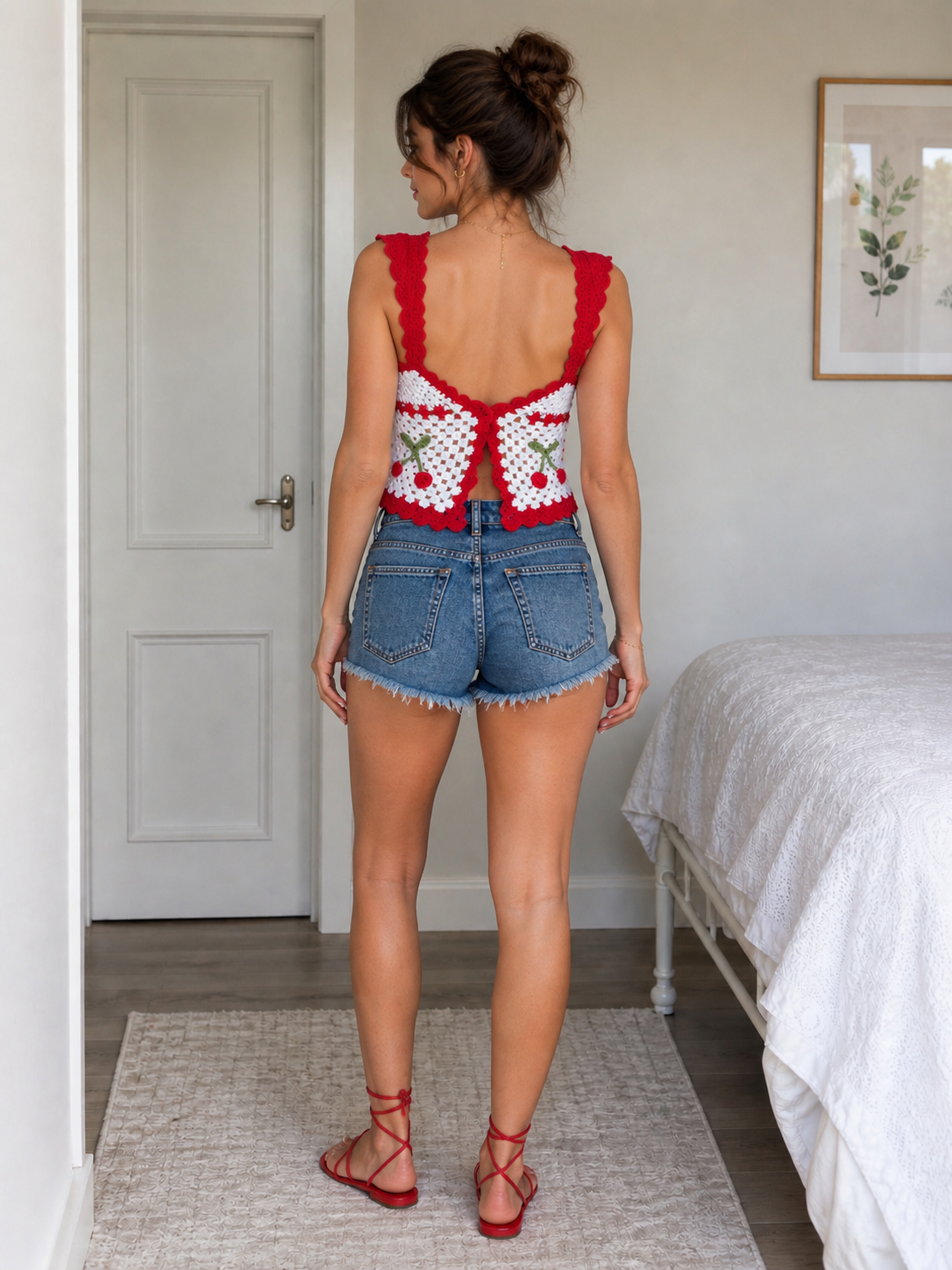 Image of Scarlet Berry Knit Blouse