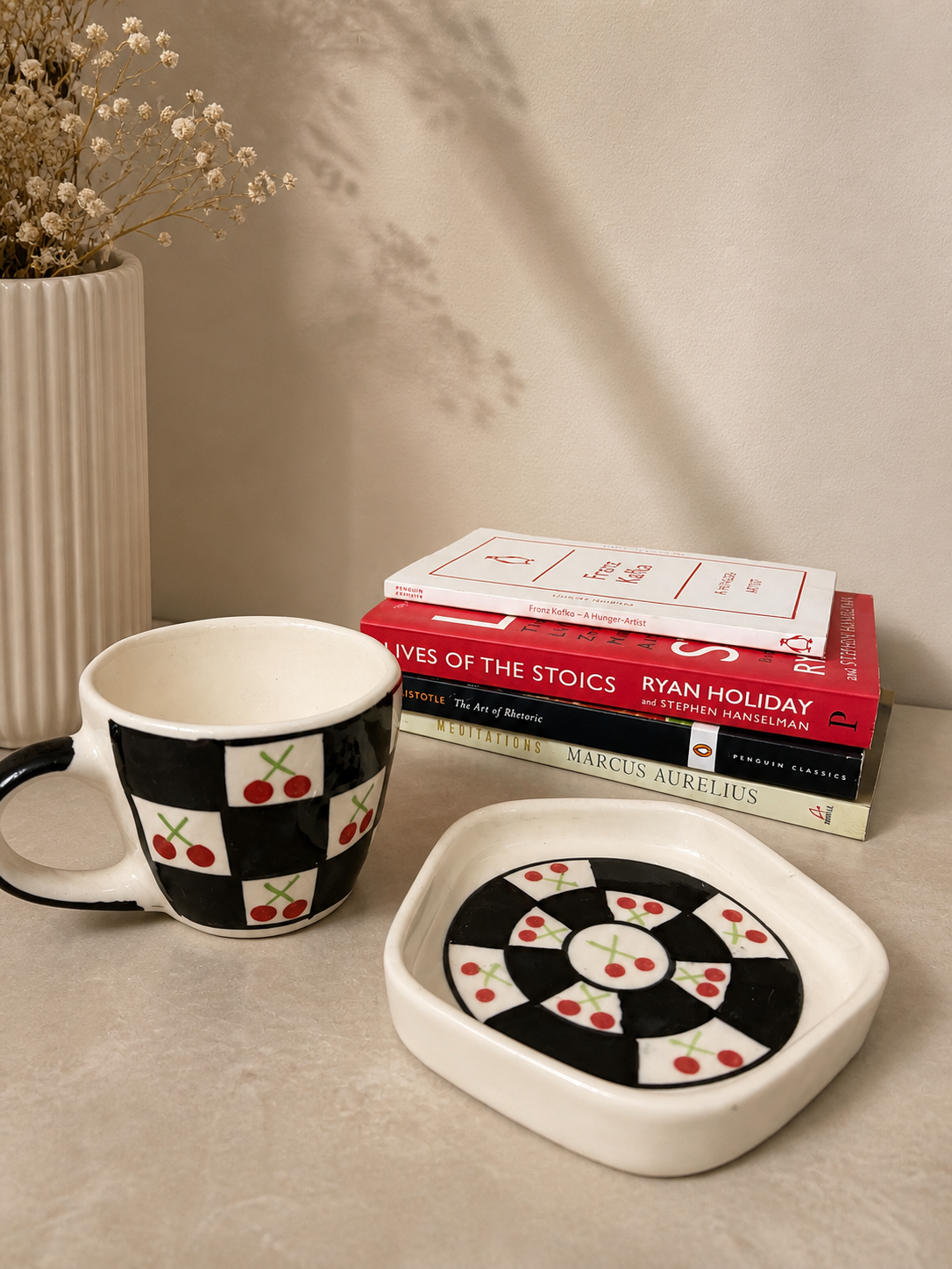 Image of Cherry Check Charm Mug