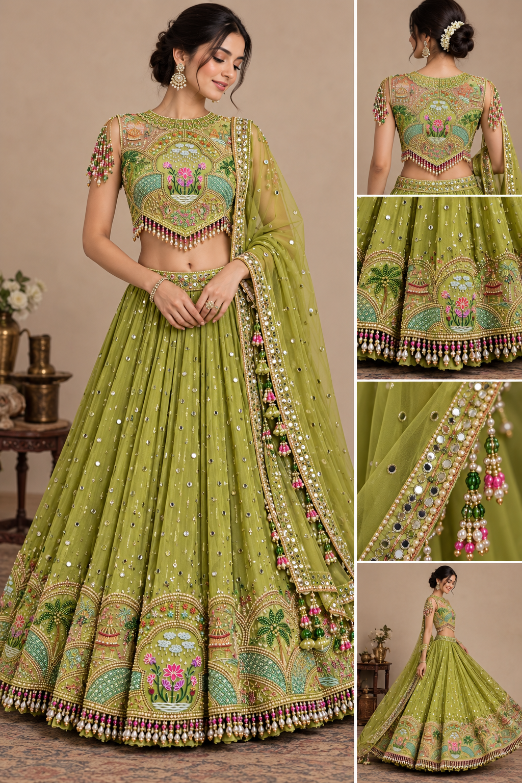 Image of Zahira Mirror Lehenga