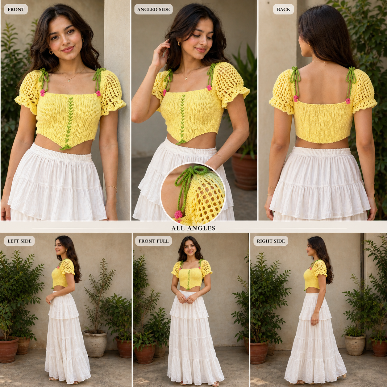 Image of Sunbeam Crochet Blouse