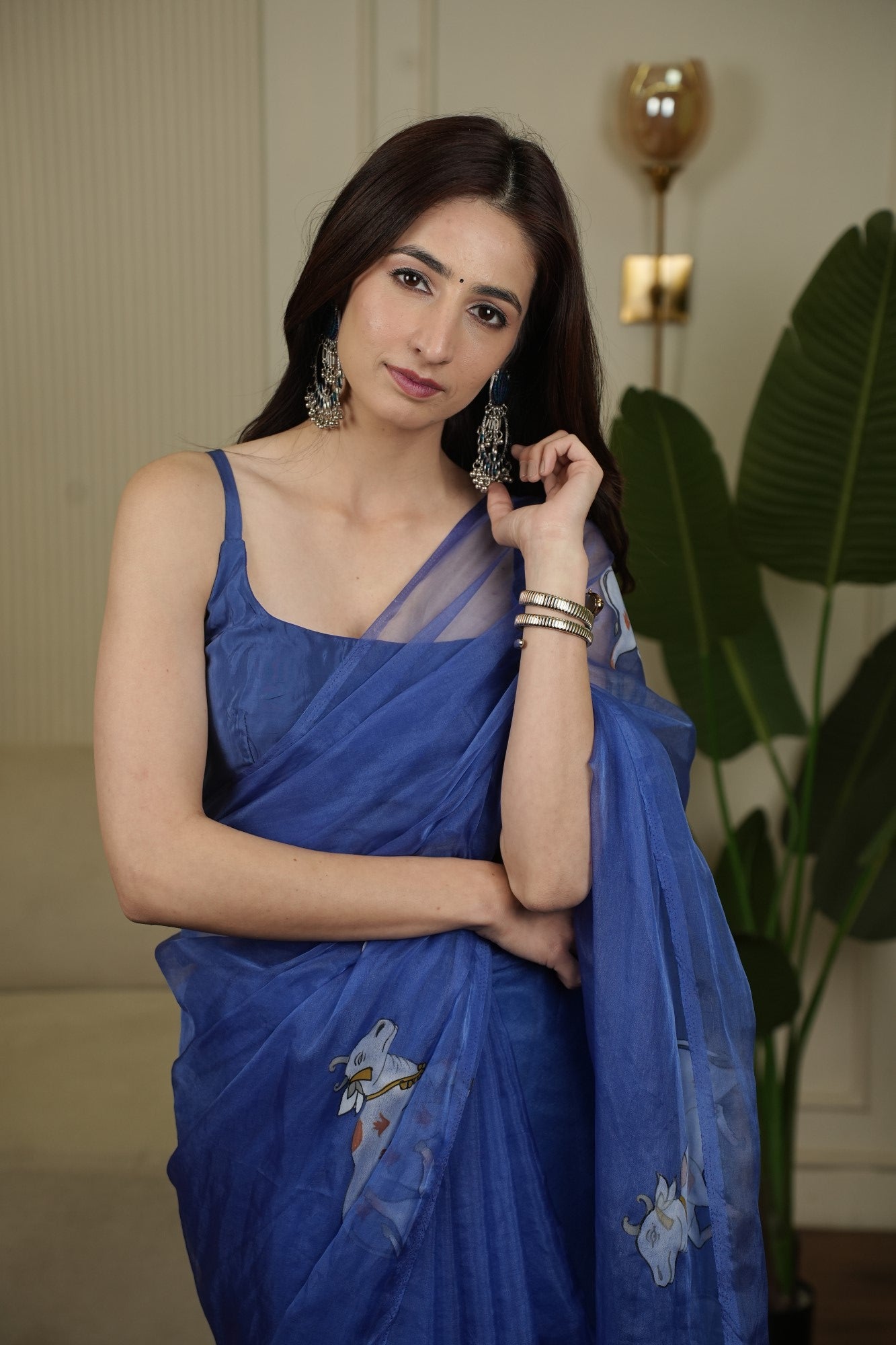 Image of Neel Hansini Organza Saree