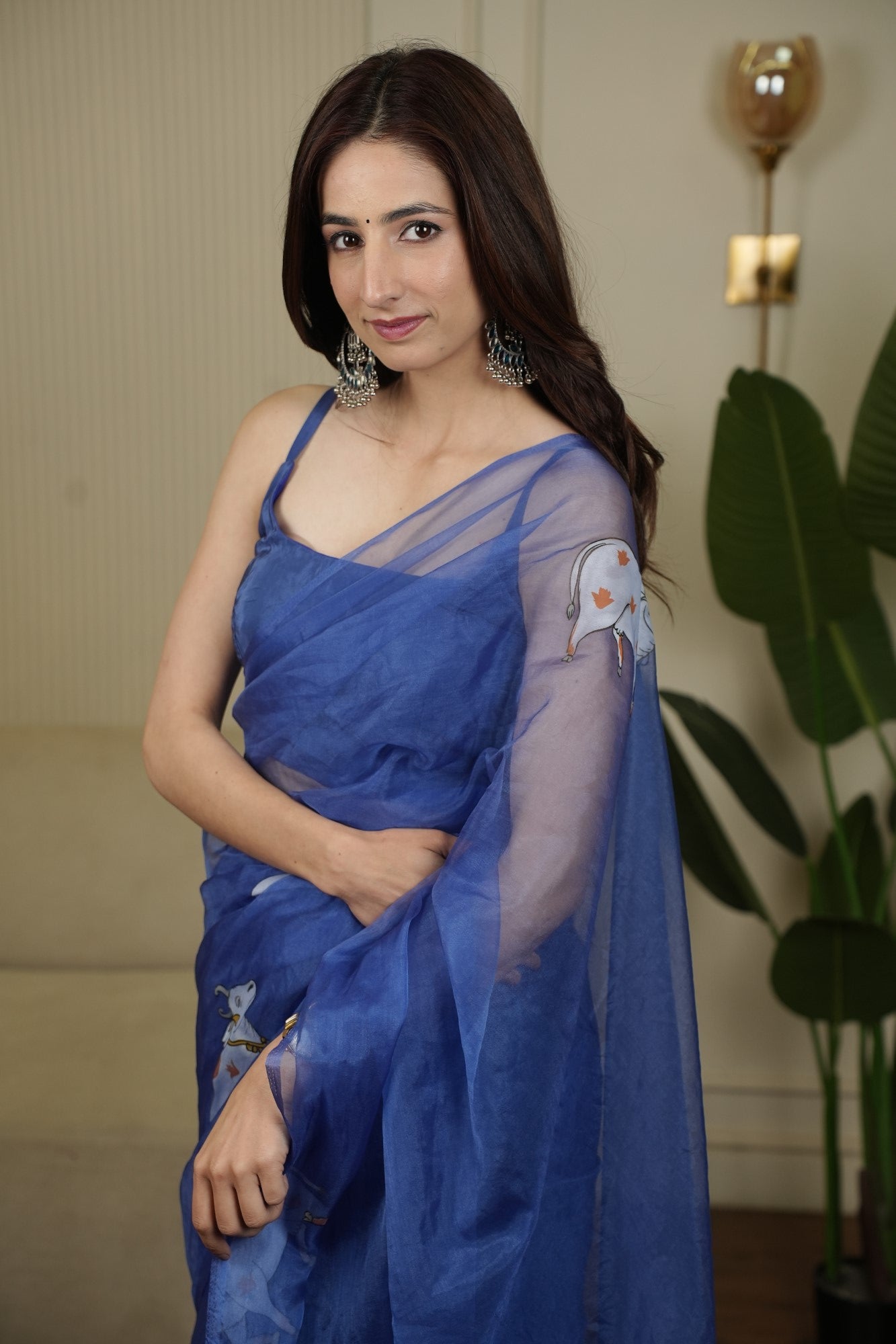 Image of Neel Hansini Organza Saree