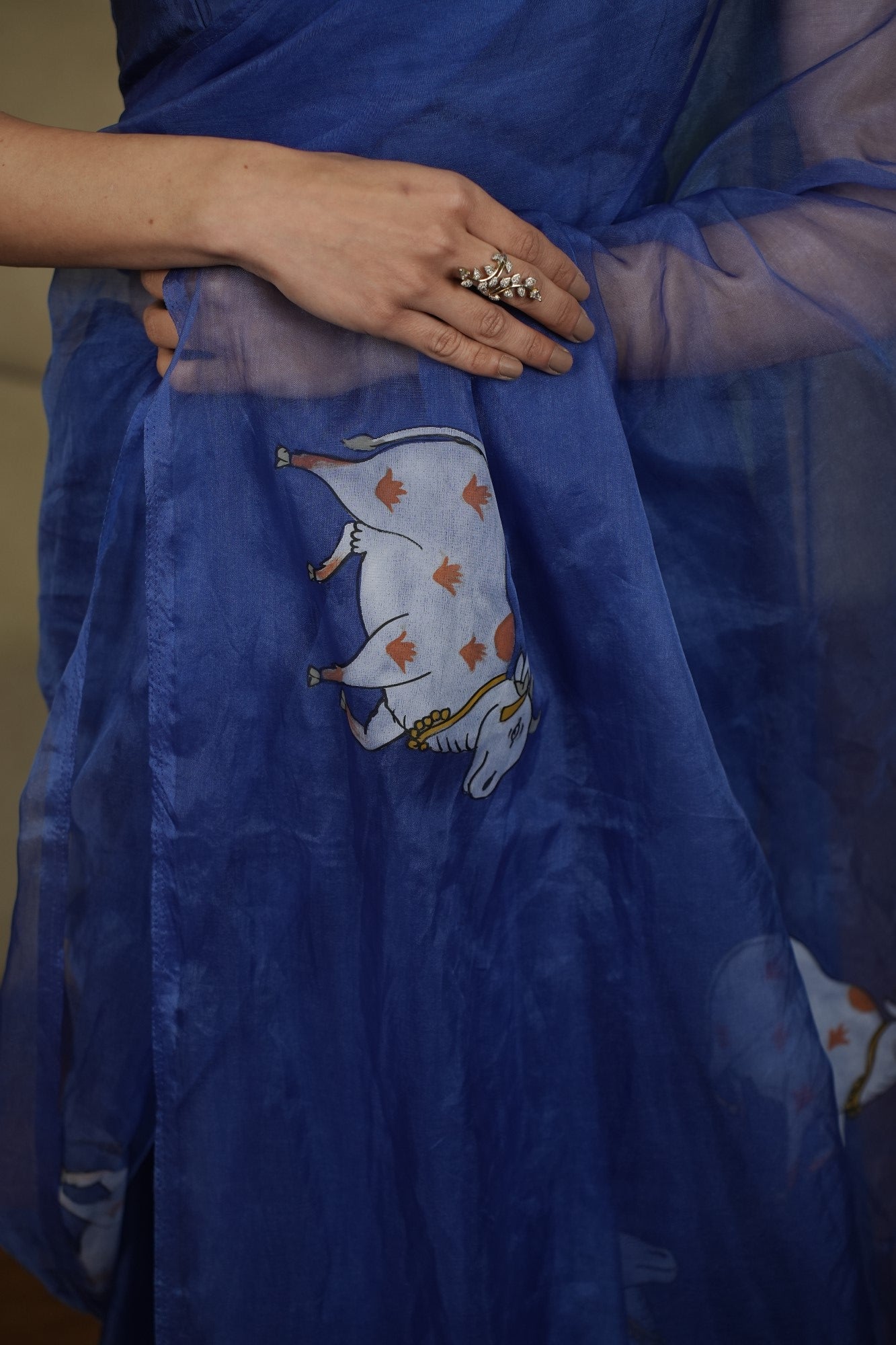 Image of Neel Hansini Organza Saree
