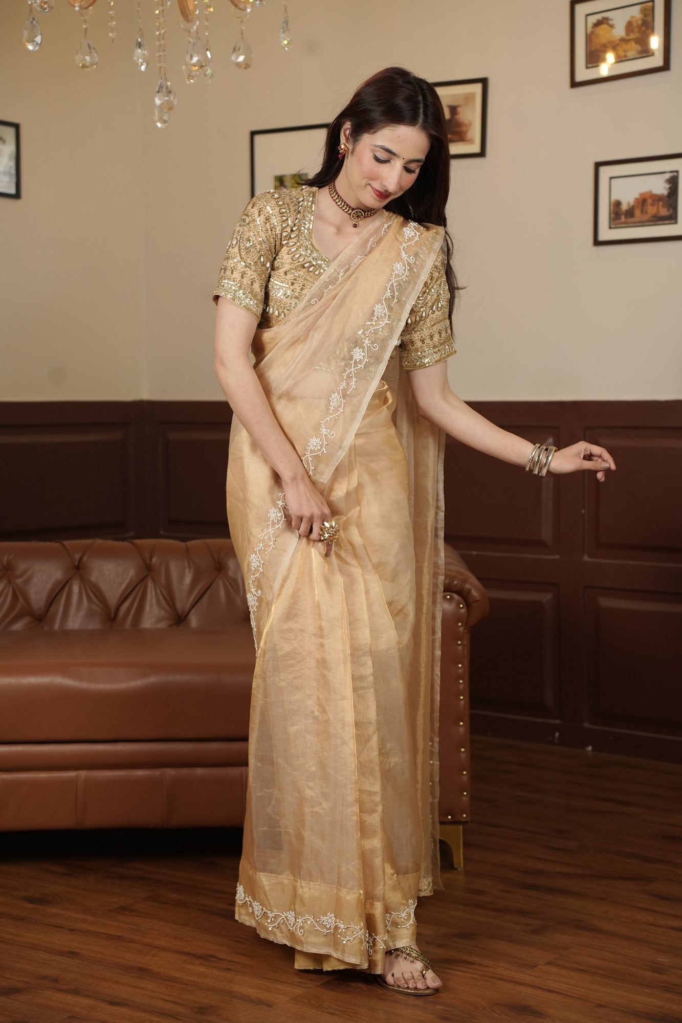 Image of Noor-E-Sunehri Saree
