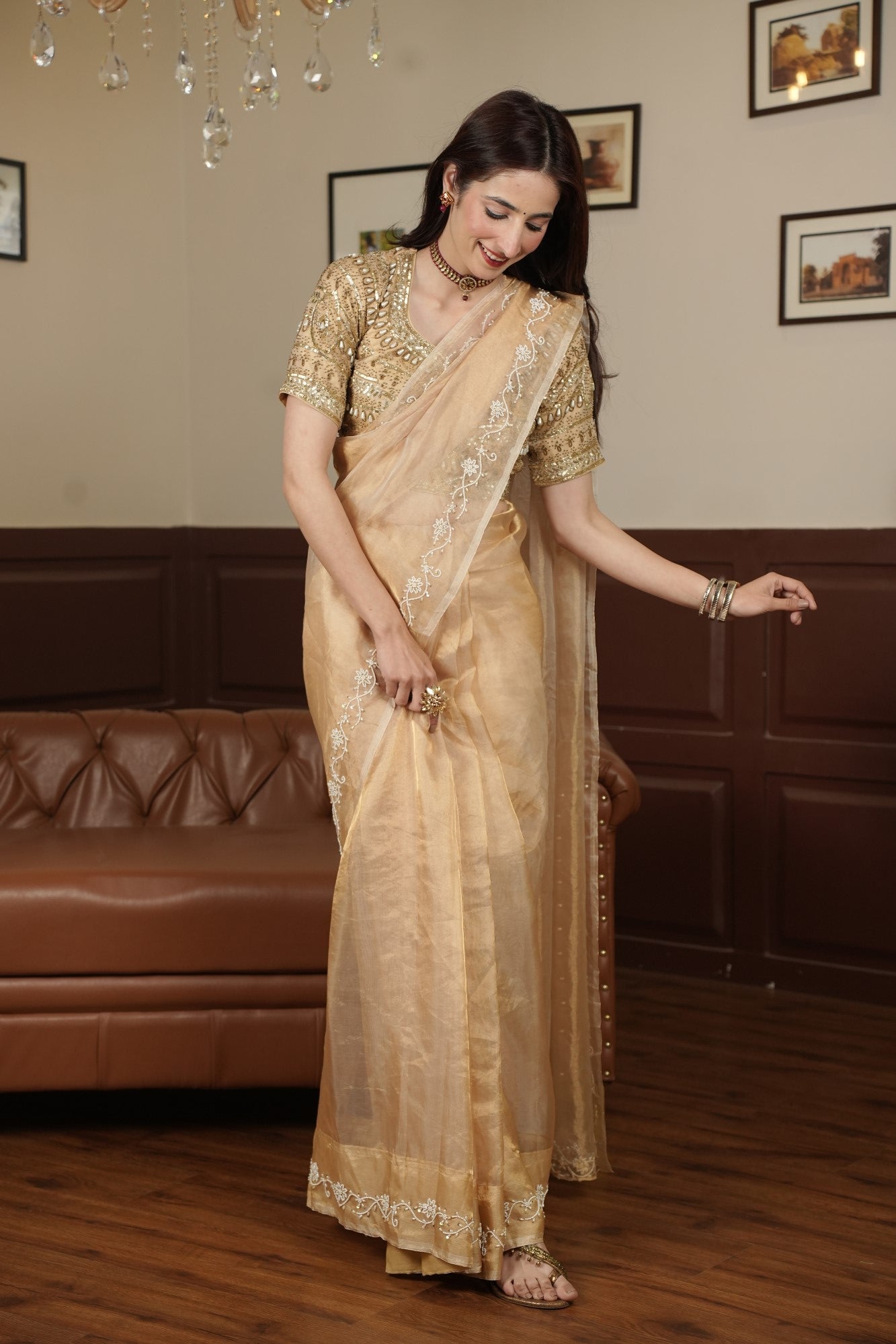 Image of Noor-E-Sunehri Saree