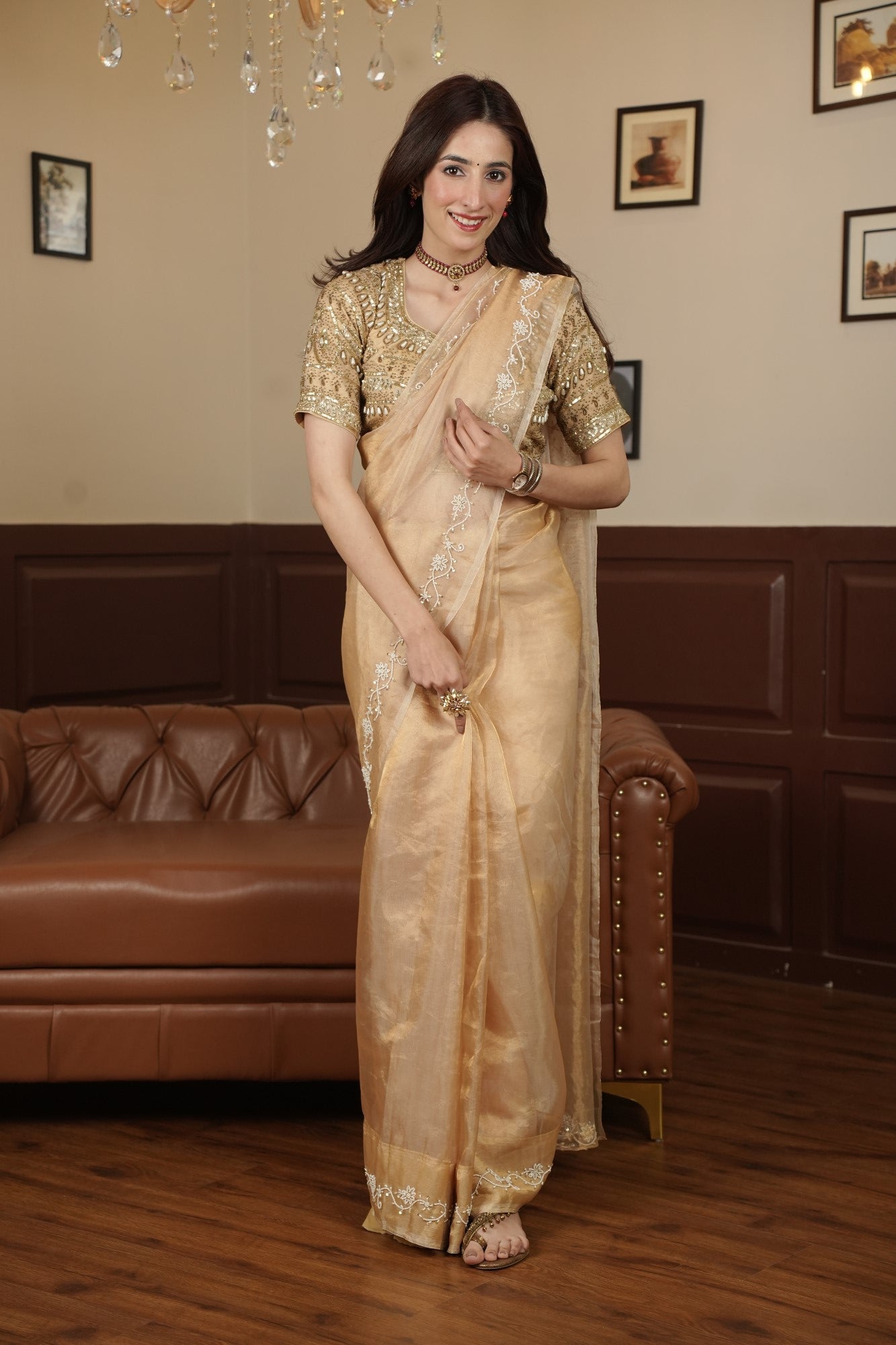 Image of Noor-E-Sunehri Saree