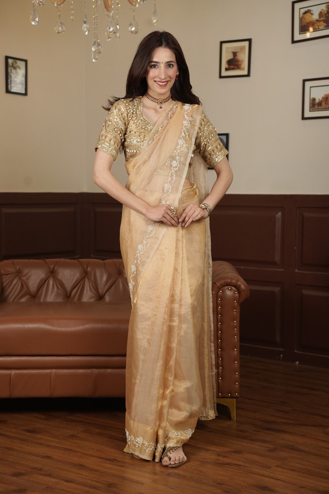 Image of Noor-E-Sunehri Saree