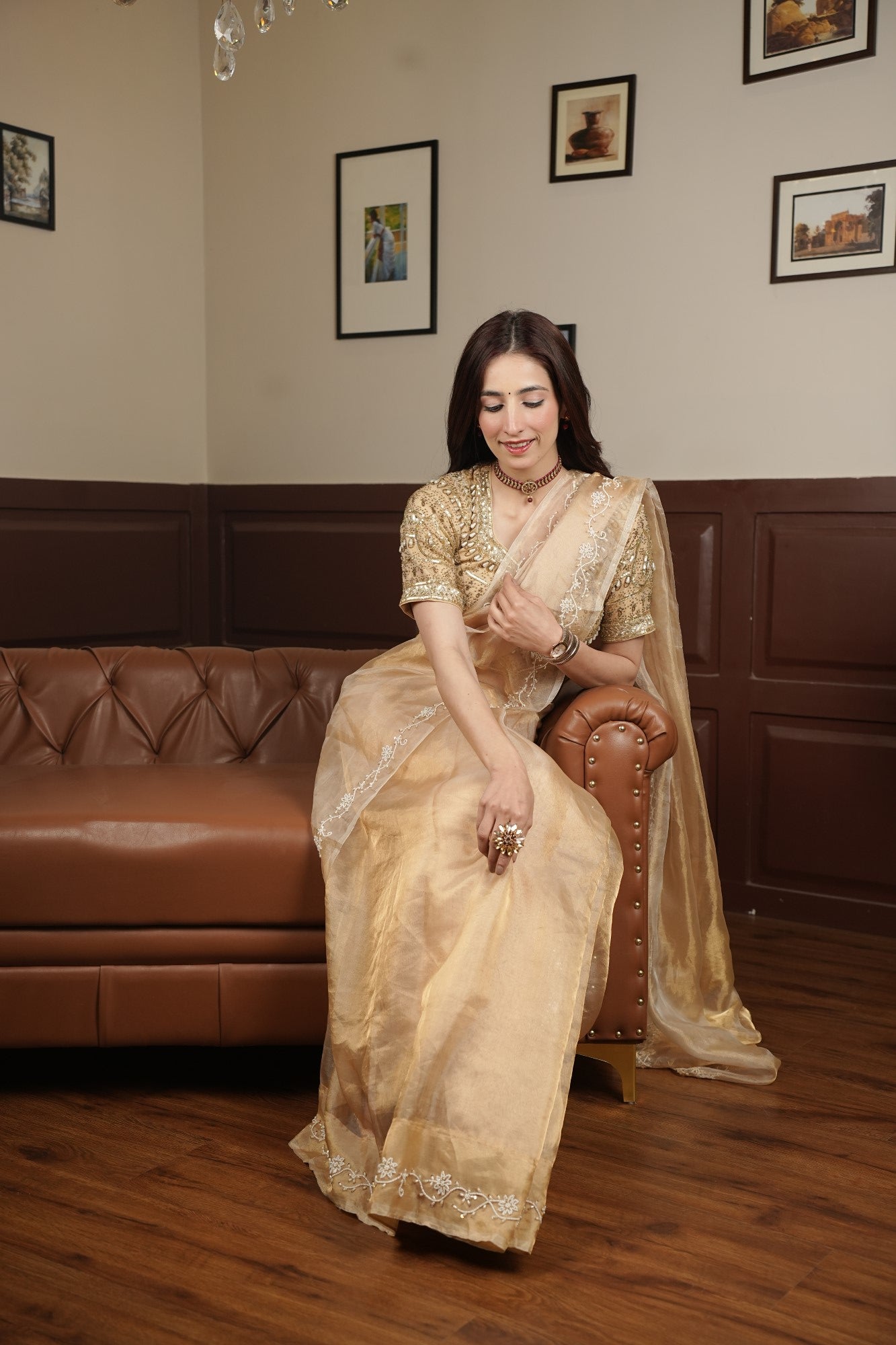 Image of Noor-E-Sunehri Saree