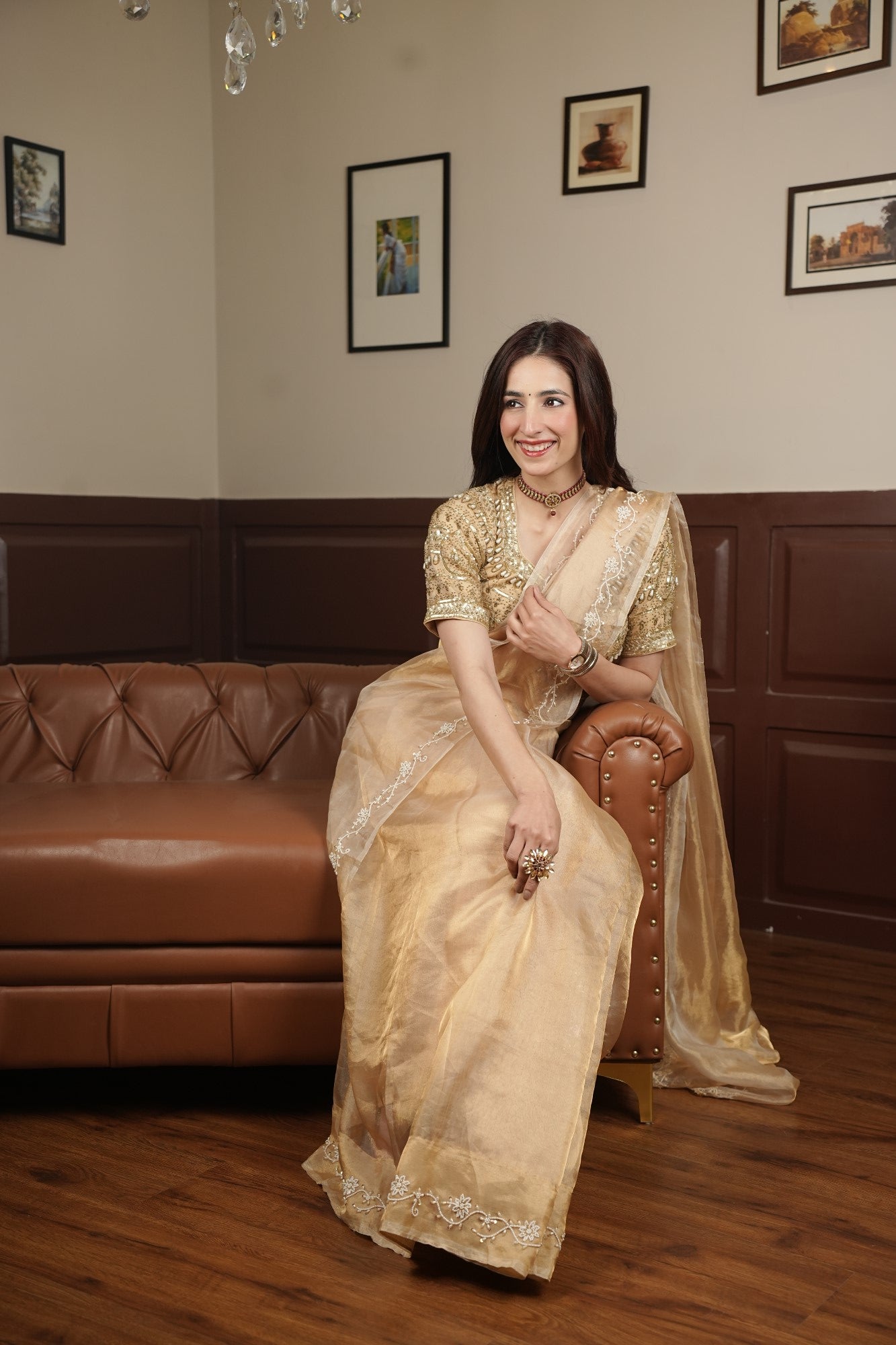 Image of Noor-E-Sunehri Saree