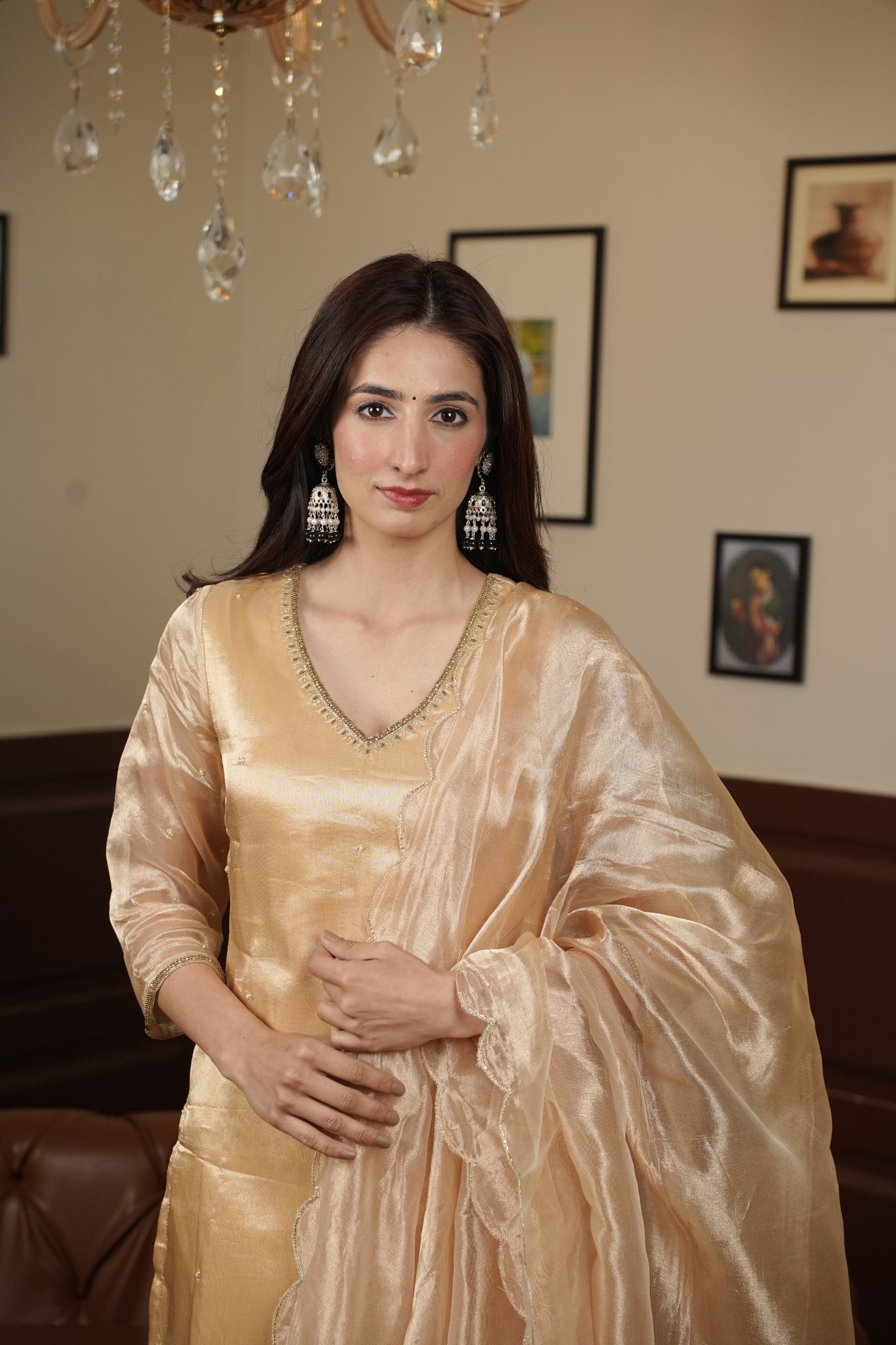 Image of Aurum Noor Palazzo Set