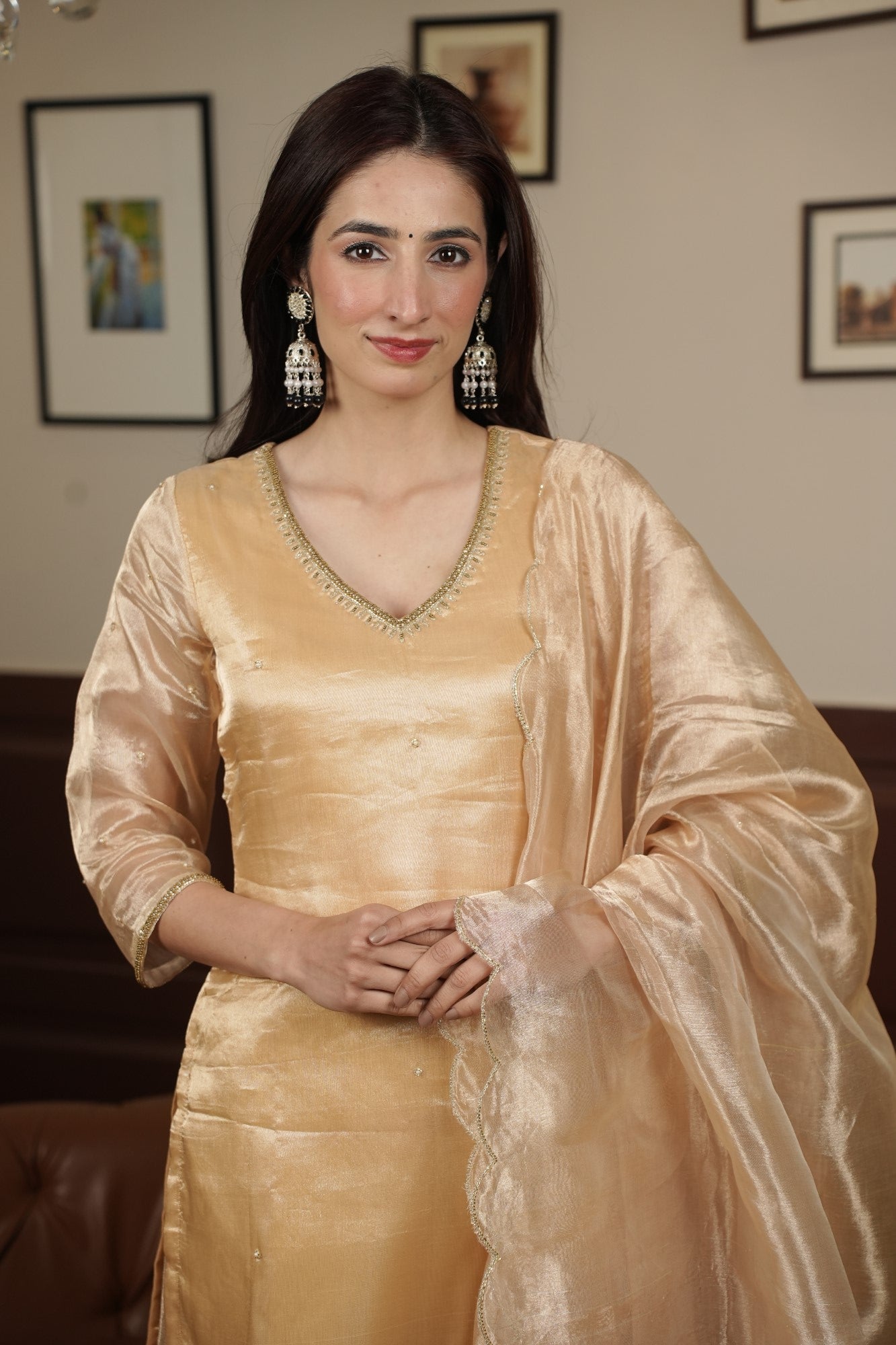 Image of Aurum Noor Palazzo Set