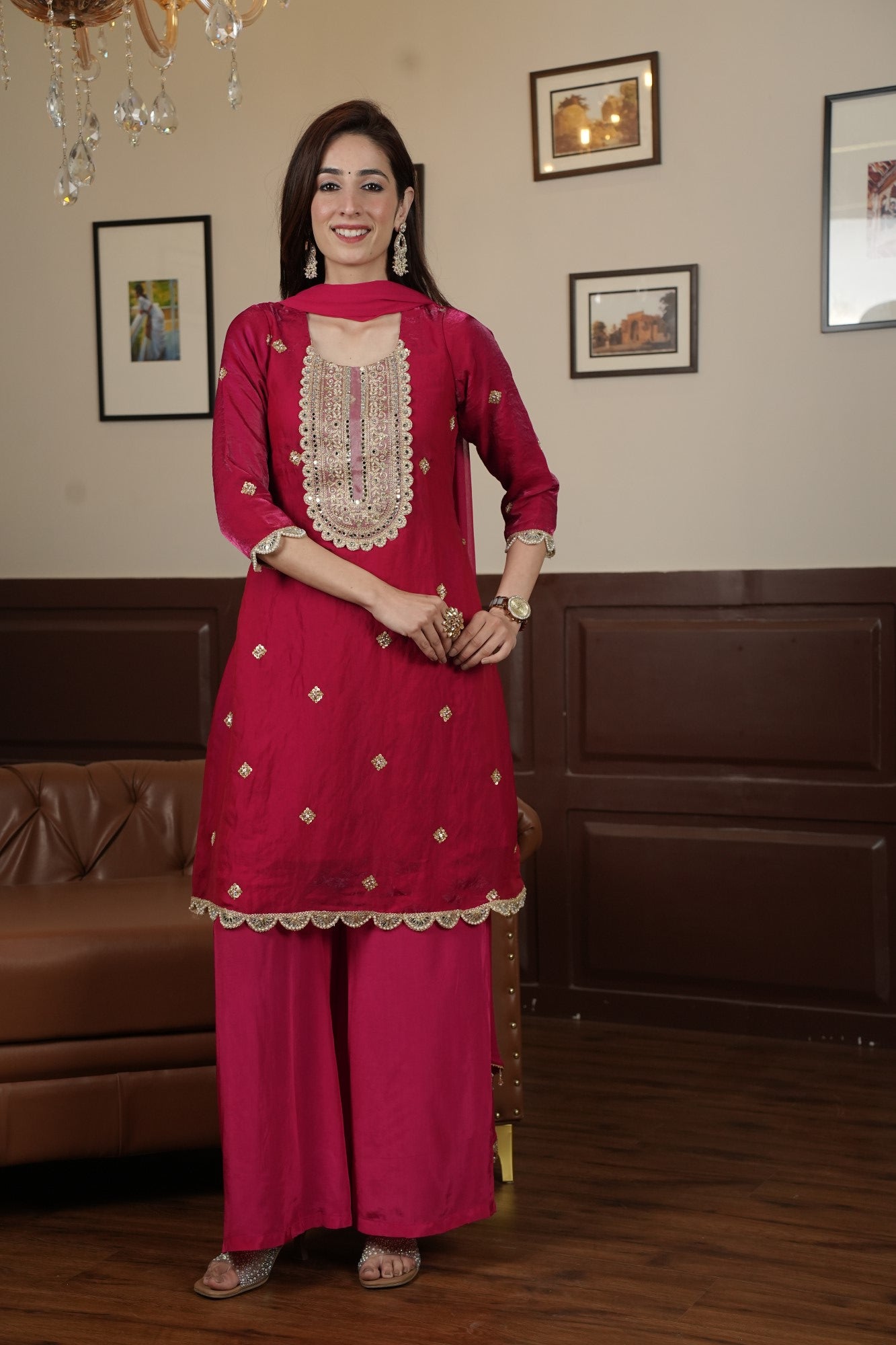Image of Ruhani Rani Palazzo Set