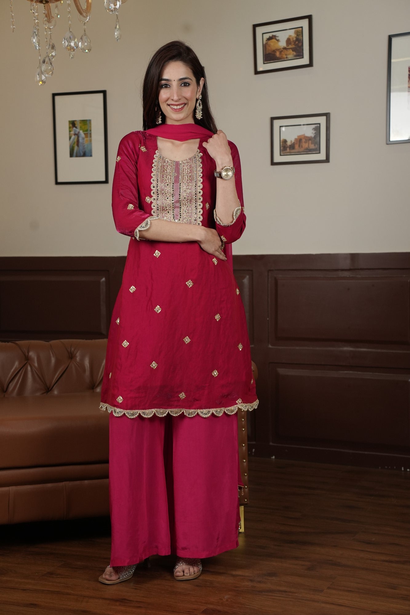 Image of Ruhani Rani Palazzo Set